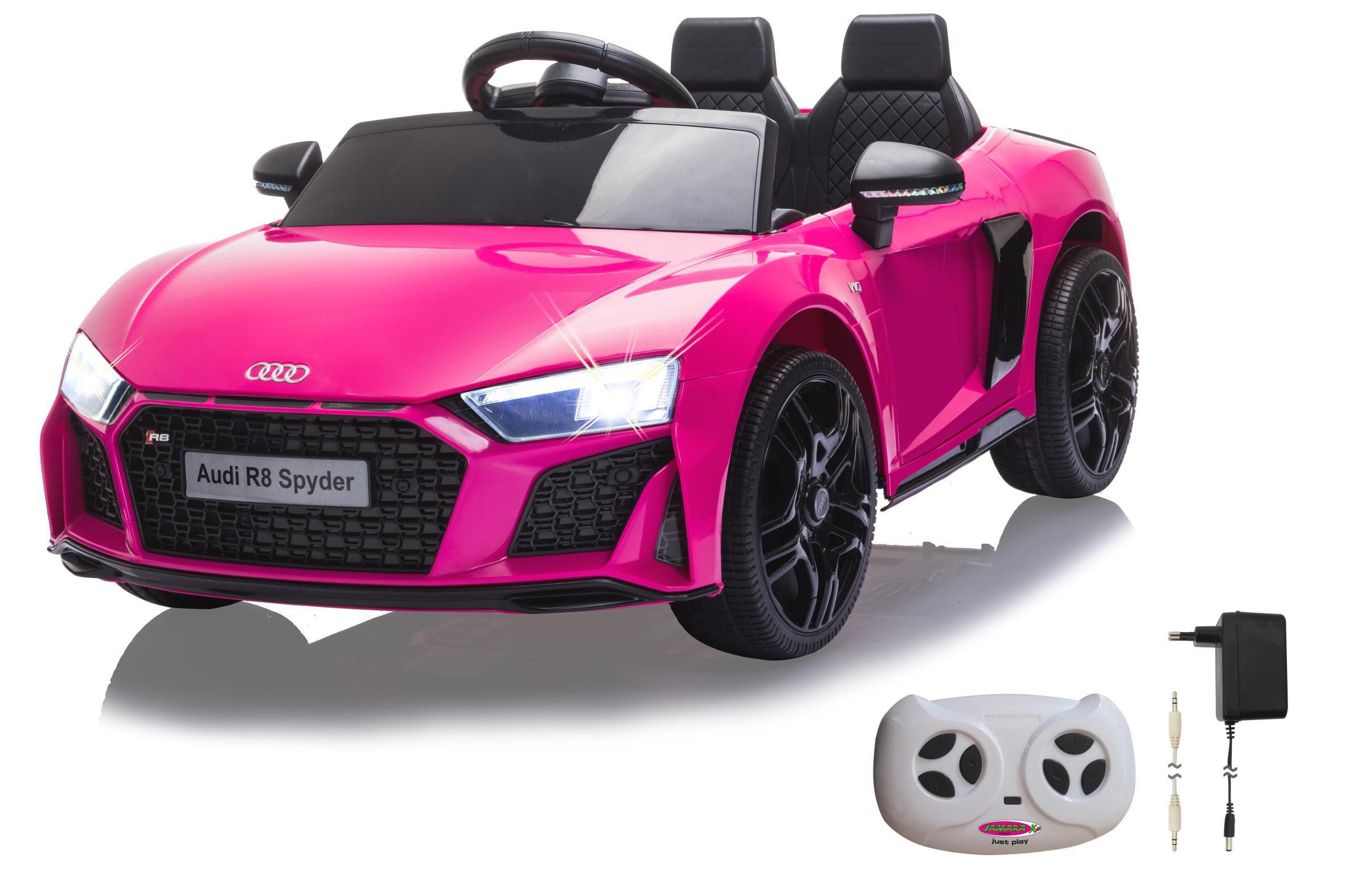 JAMARA Ride-on Audi R8 Spyder V10 performance quattro pink 2,4GHz 12V Ride-On Kinderfahrzeug, Pink