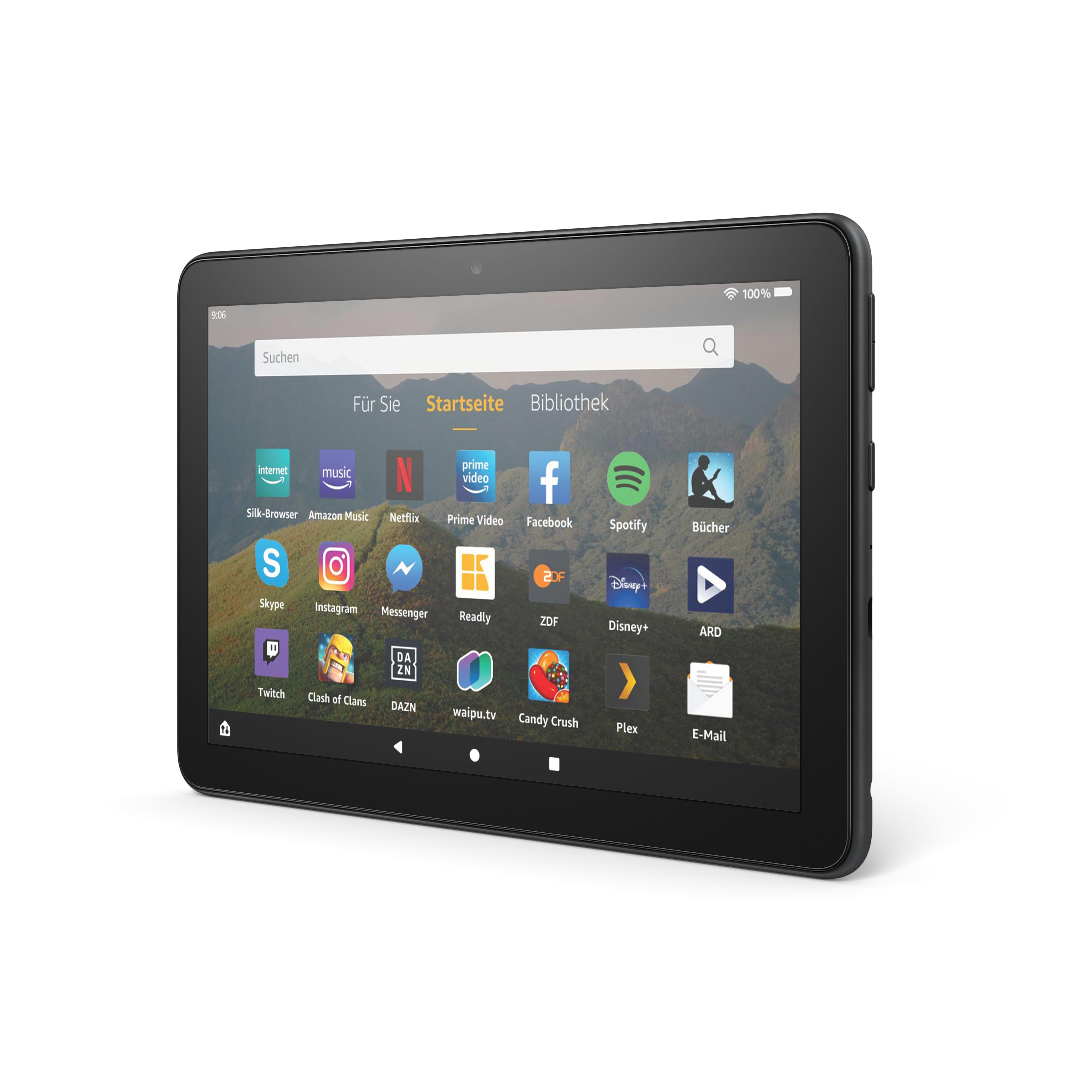 AMAZON Fire HD 8-Tablet, 8-Zoll-HD-Display, 32 GB, Schwarz mit Spezialangeboten, Tablet, 32 GB, 8 Zoll, Schwarz