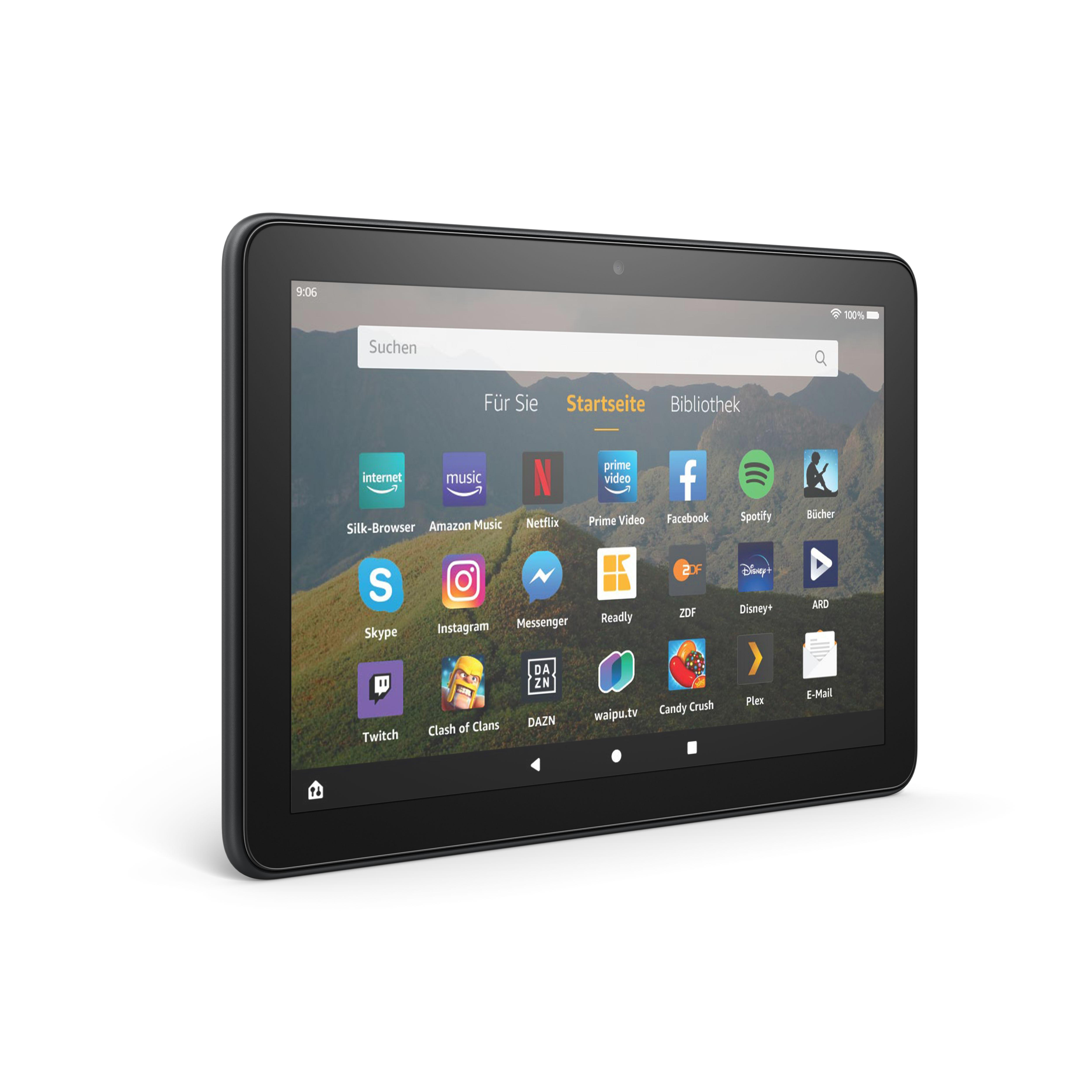 AMAZON Fire HD 8-Tablet, 8-Zoll-HD-Display, 32 GB, Schwarz mit Spezialangeboten, Tablet, 32 GB, 8 Zoll, Schwarz