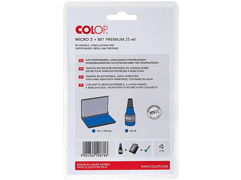 Thumbnail - COLOP Micro 2 N12 Stempelkissen, Blau