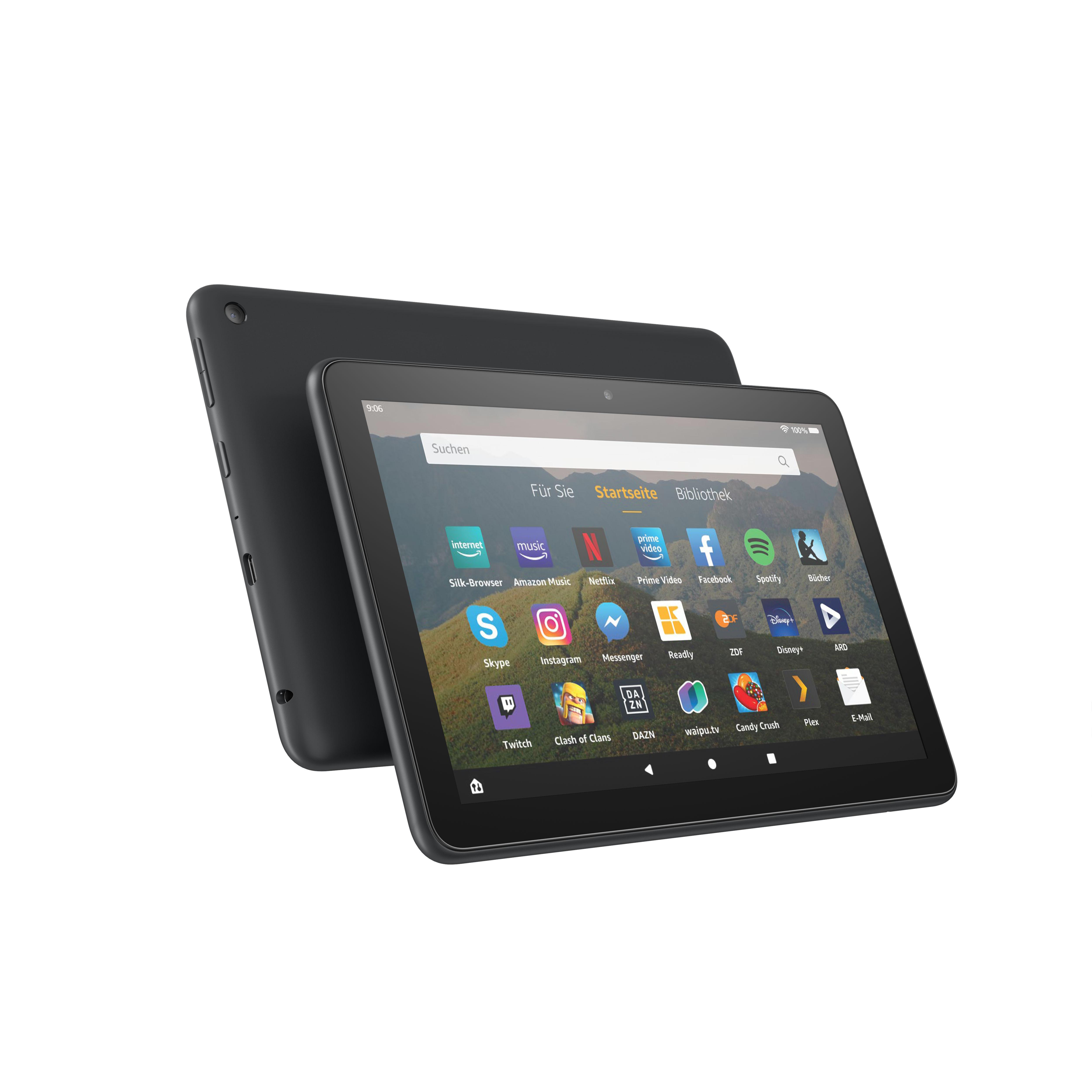 AMAZON Fire HD 8-Tablet, 8-Zoll-HD-Display, 32 GB, Schwarz mit Spezialangeboten, Tablet, 32 GB, 8 Zoll, Schwarz