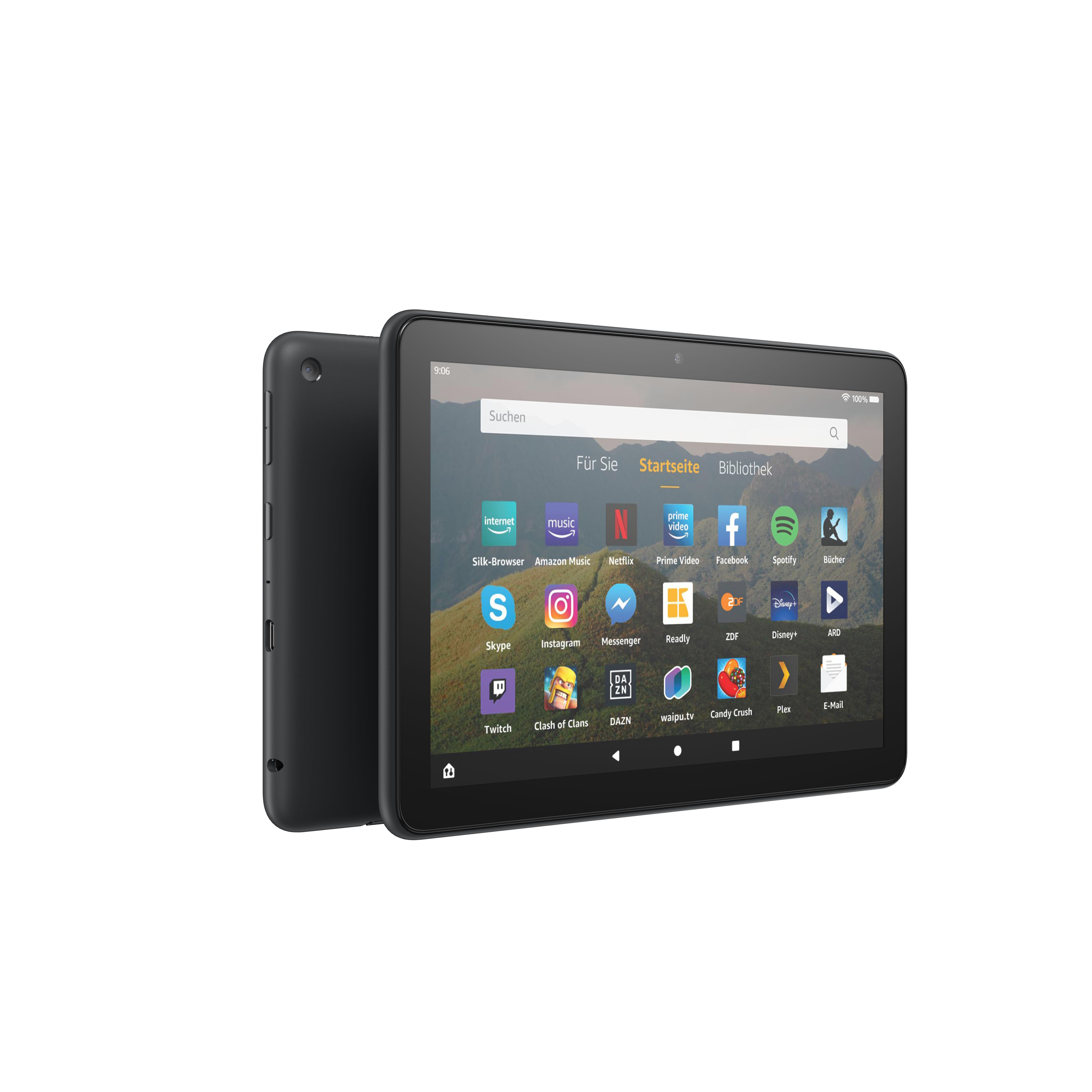 AMAZON Fire HD 8-Tablet, 8-Zoll-HD-Display, 32 GB, Schwarz mit Spezialangeboten, Tablet, 32 GB, 8 Zoll, Schwarz