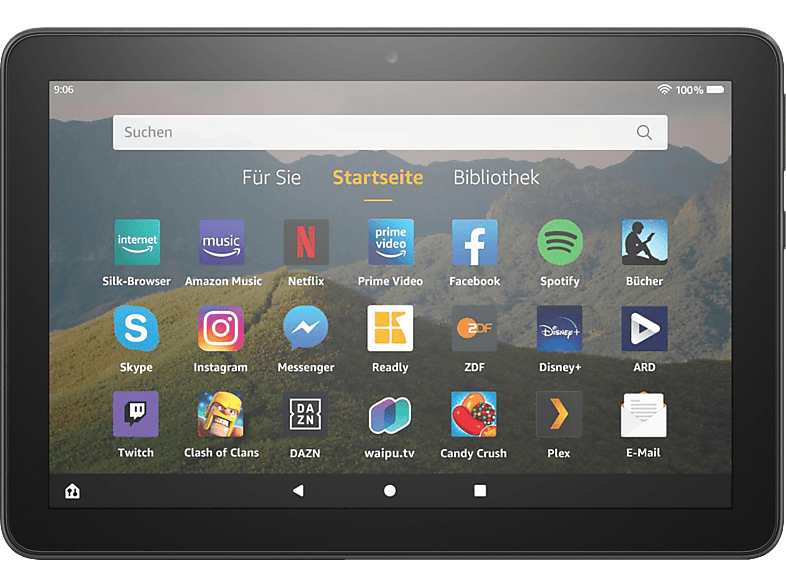 AMAZON Fire HD 8-Tablet, 8-Zoll-HD-Display, 32 GB, Schwarz mit Spezialangeboten, Tablet, 32 GB, 8 Zoll, Schwarz | Tablets