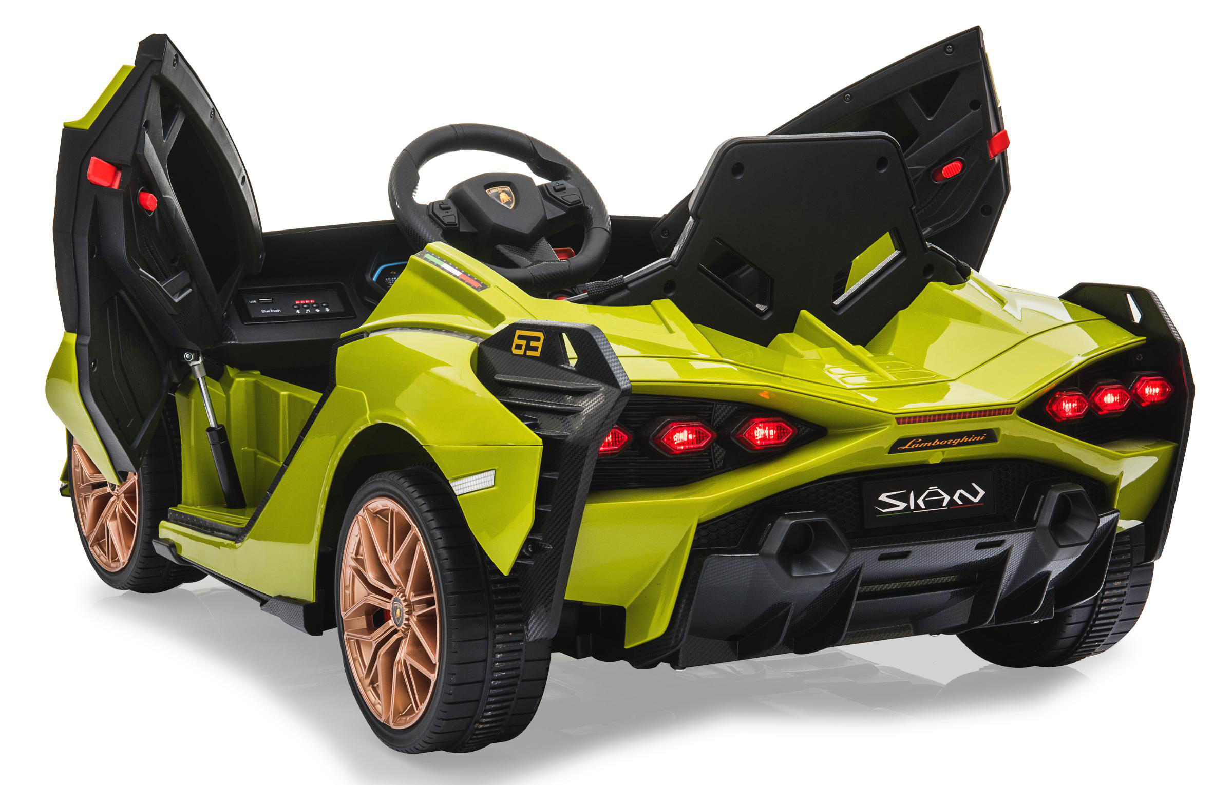 JAMARA Ride-on Lamborghini Sián FKP 37 grün 12V Ride-On Kinderfahrzeug, Grün