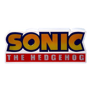 FIZZ CREATIONS Sonic The Hedgehog Logo - Lampada decorativa (Multicolore)