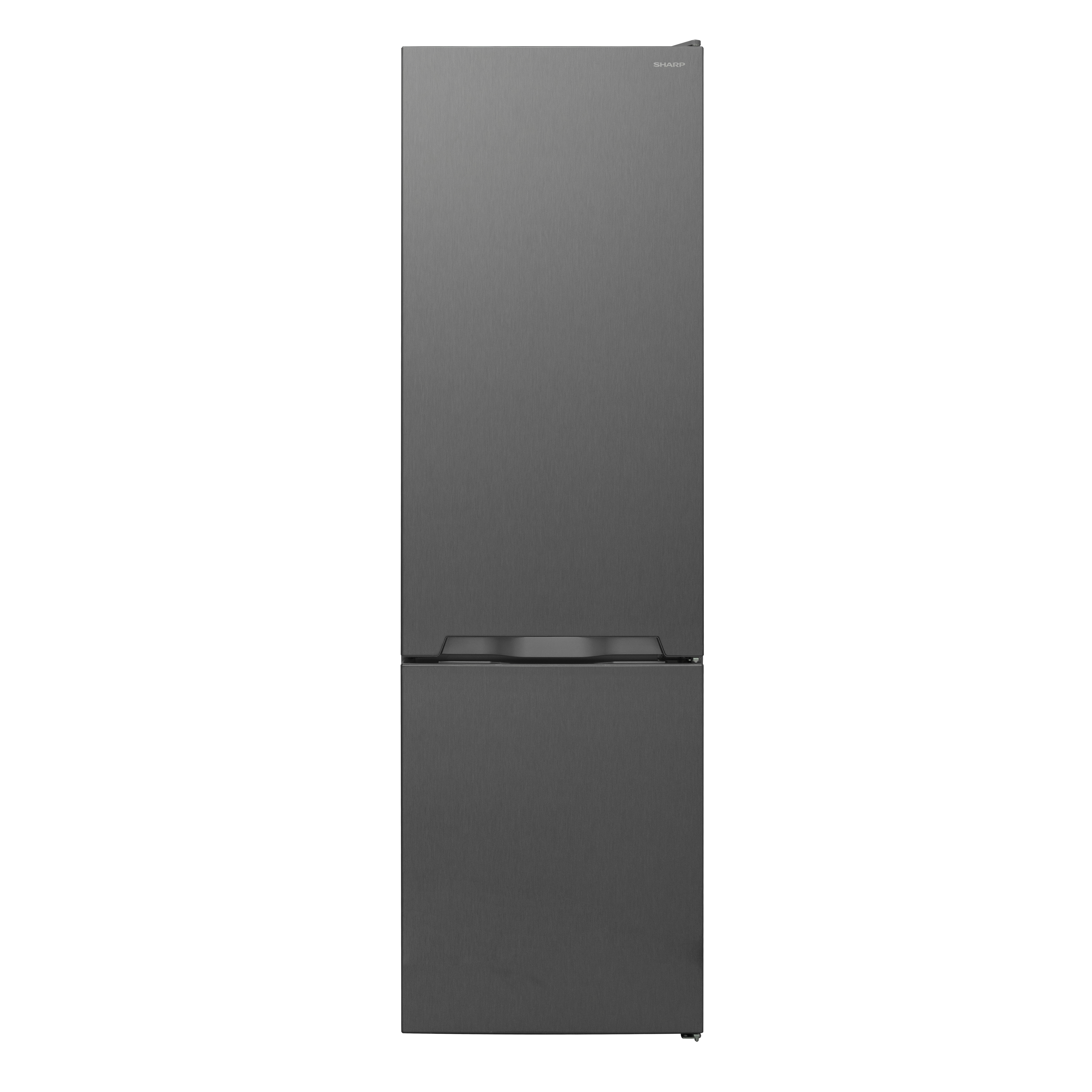 SHARP SJ-BA05IMXLE-EU Kühlgefrierkombination (E, 269 l, 1800 mm hoch, Inox-Look)