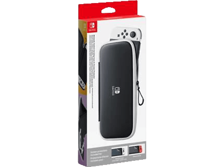 Nintendo Switch Lite Tasche und Schutzfolie, Weiß