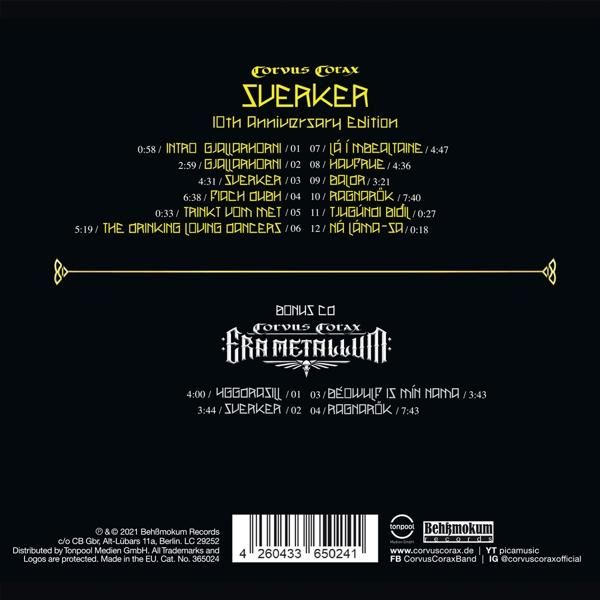Corvus Corax - Sverker (10th Anniversary Edition inkl.Bonus-CD)  - (CD)