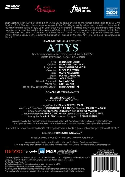 Richter/d'Oustrac/Christie/Les Arts Florissants/+ - Atys  - (DVD)