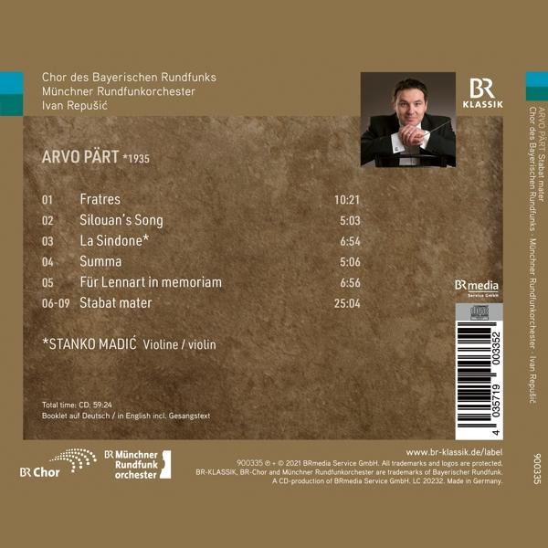 Stanko/repusic/chor Des Bayerischen Rundfunk Madic - Stabat Mater  - (CD)