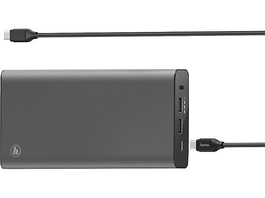 HAMA 200012 USB-C - Powerbank (Nero/grigio)