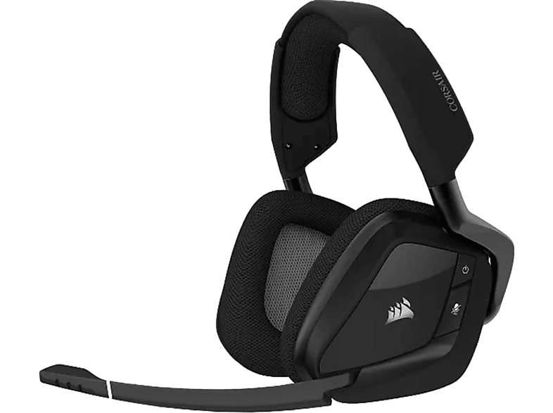 Auriculares gaming  Corsair Void Elite Wireless, De diadema, Inalámbricos,  Multiplataforma, Hasta 16 horas, Negro Carbón