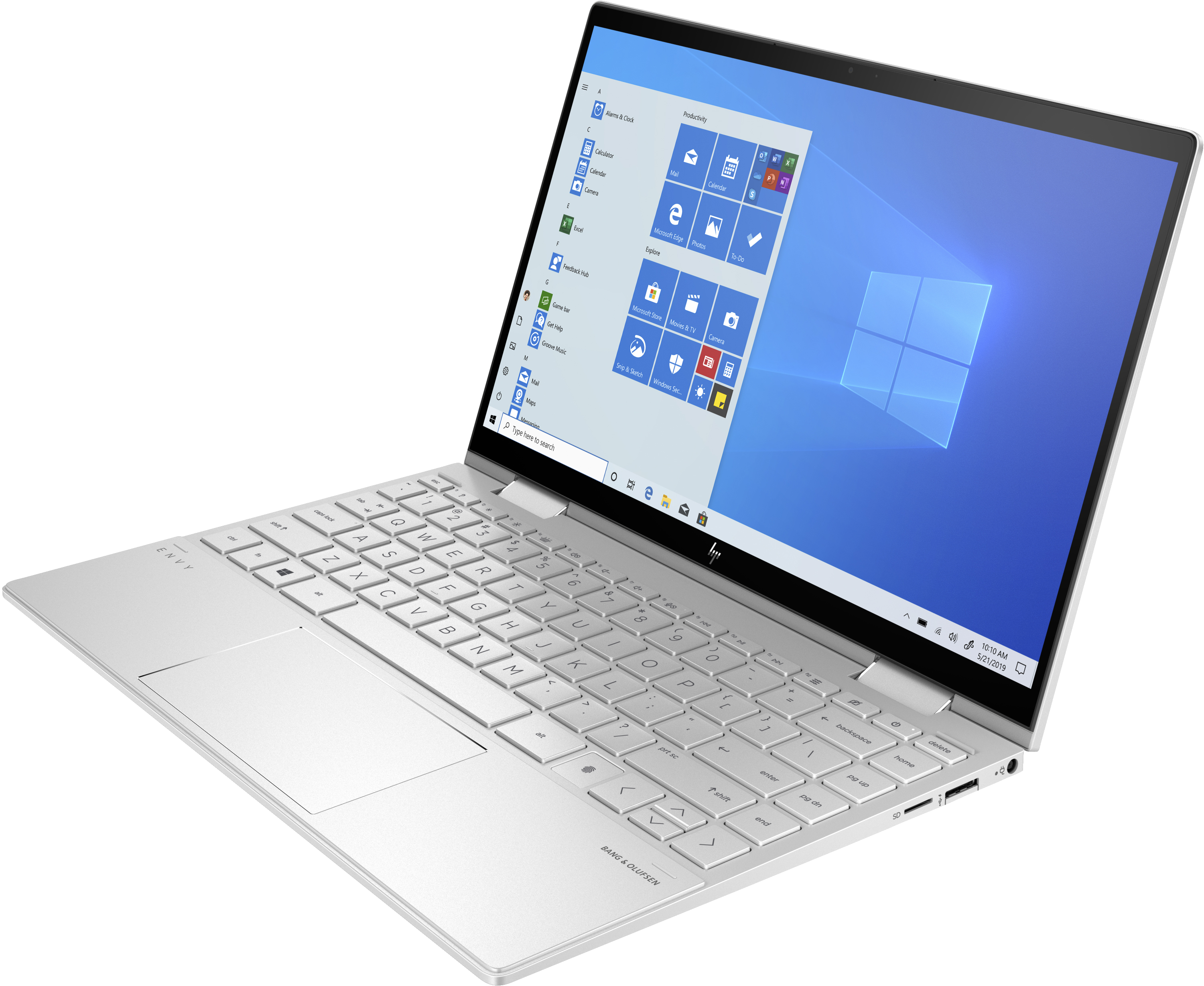 HP ENVY x360, EVO, Convertible mit 13,3 Zoll OLED Touchdisplay, Intel® Core™ i7 Prozessor, 16 GB RAM, 1 TB SSD, Intel Iris Xe Grafik, Silber
