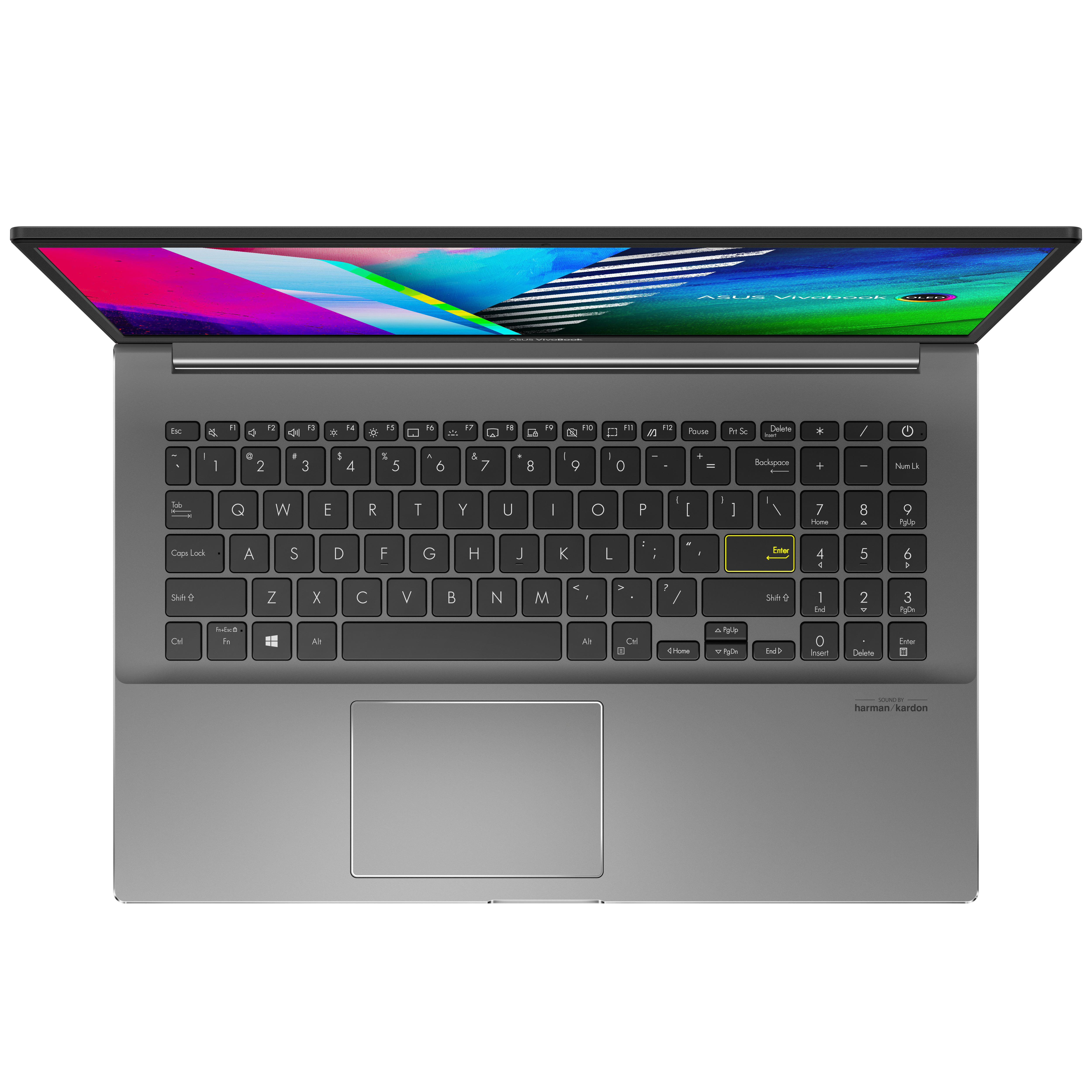 ASUS, Vivobook S15 OLED (S533EA-L11012T) inkl. Startklar Service Notebook mit 15,6 Zoll Display, Intel® Core™ i5 Prozessor, 16 GB RAM, 512 GB SSD, Intel Iris® Xe, Schwarz