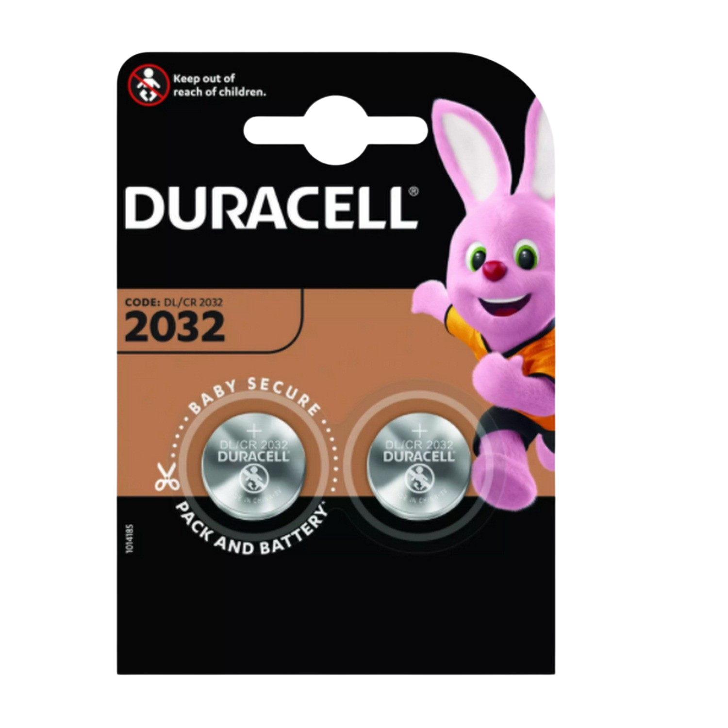 Pilas 2032 - Duracell 2032, Pilas botón, Paquete 2 unidades, 3V, DL2032, CR2032, Plata