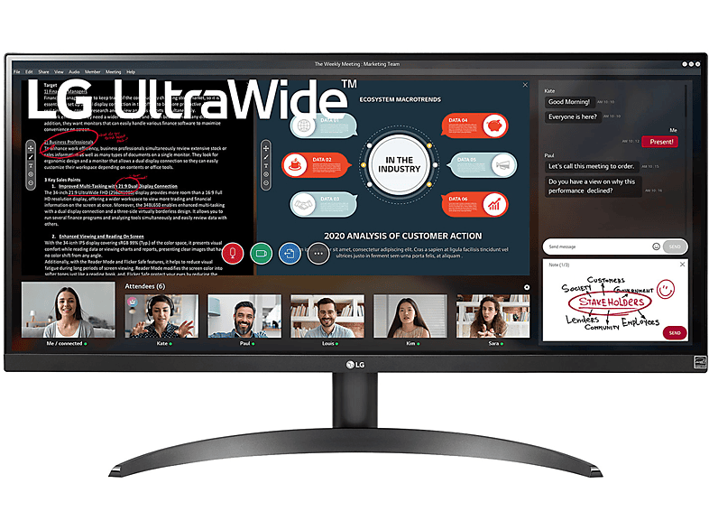 LG 29Wp500 Monitor, 29", 2560 x 1080 Pixel