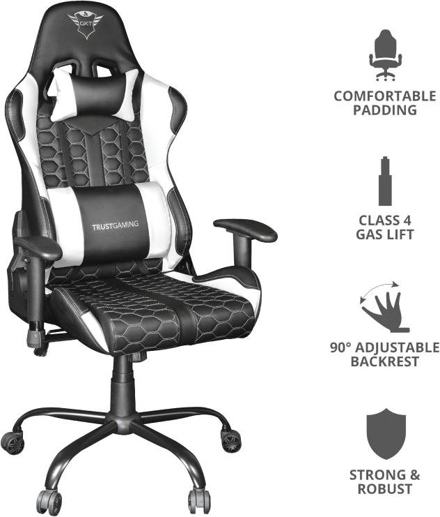 TRUST Gamingstoel GXT 708 Wit (24434)