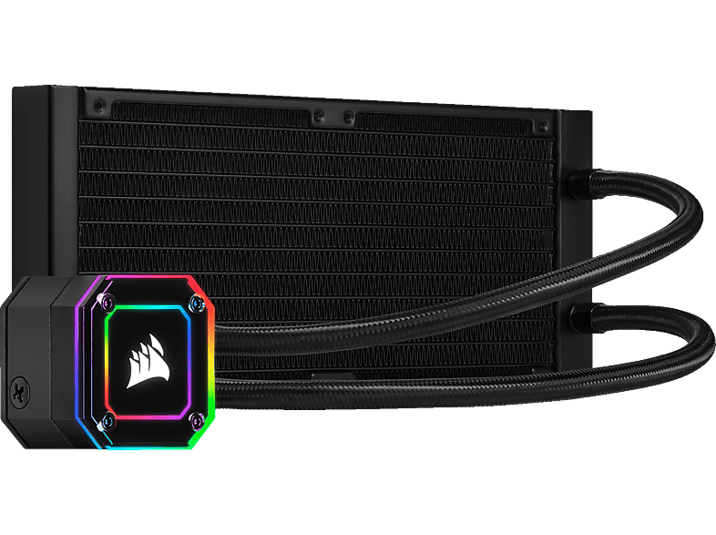CORSAIR iCUE H100i CPU Wasserkühlung, Schwarz / RGB CPU Wasserkühlung ...