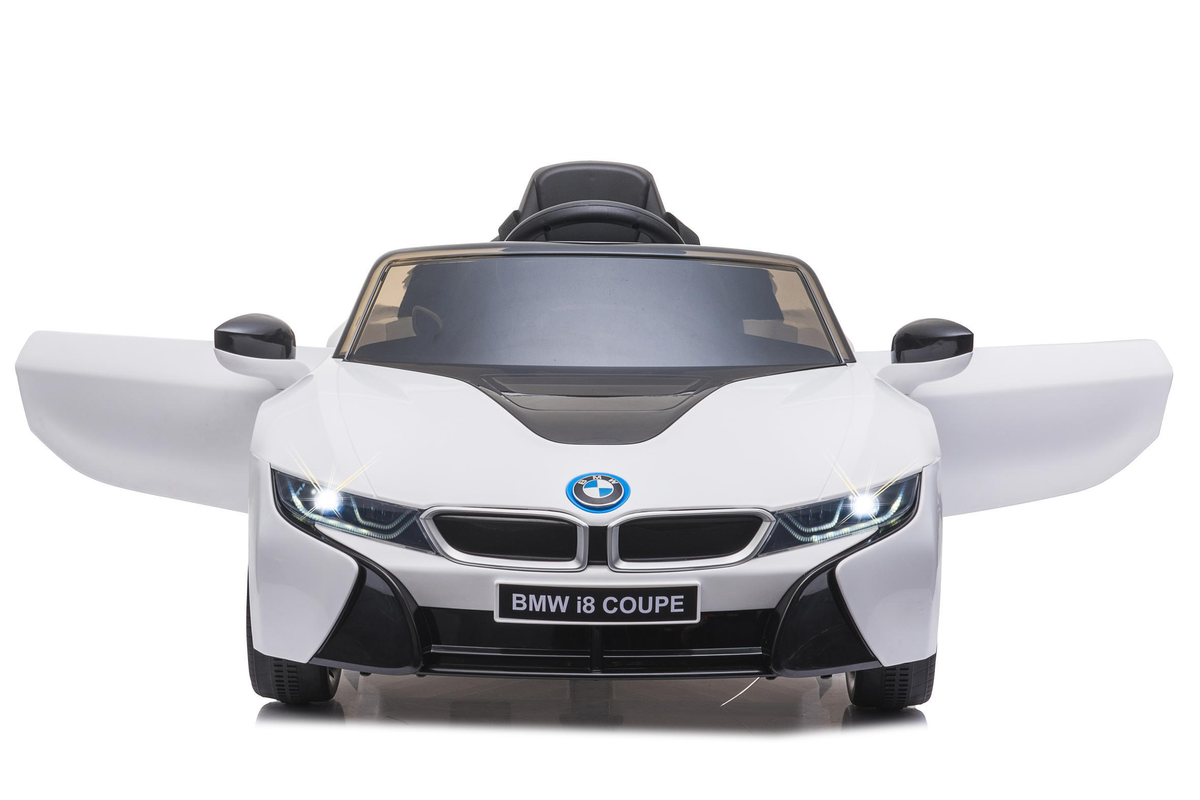 JAMARA Ride-on BMW I8 Coupe weiß 12V 2,4GHz Ride-On Kinderfahrzeug, Weiss