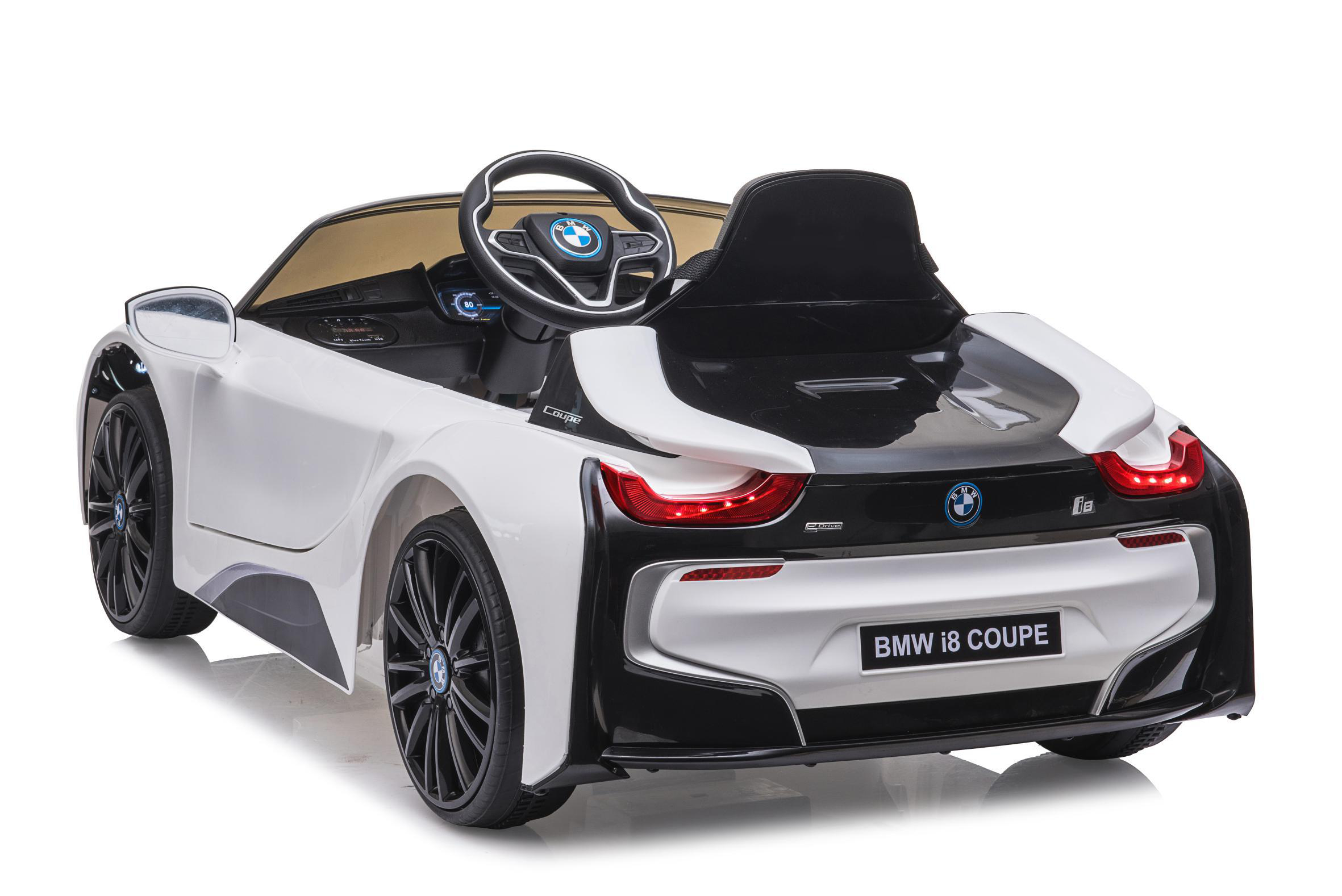 JAMARA Ride-on BMW I8 Coupe weiß 12V 2,4GHz Ride-On Kinderfahrzeug, Weiss