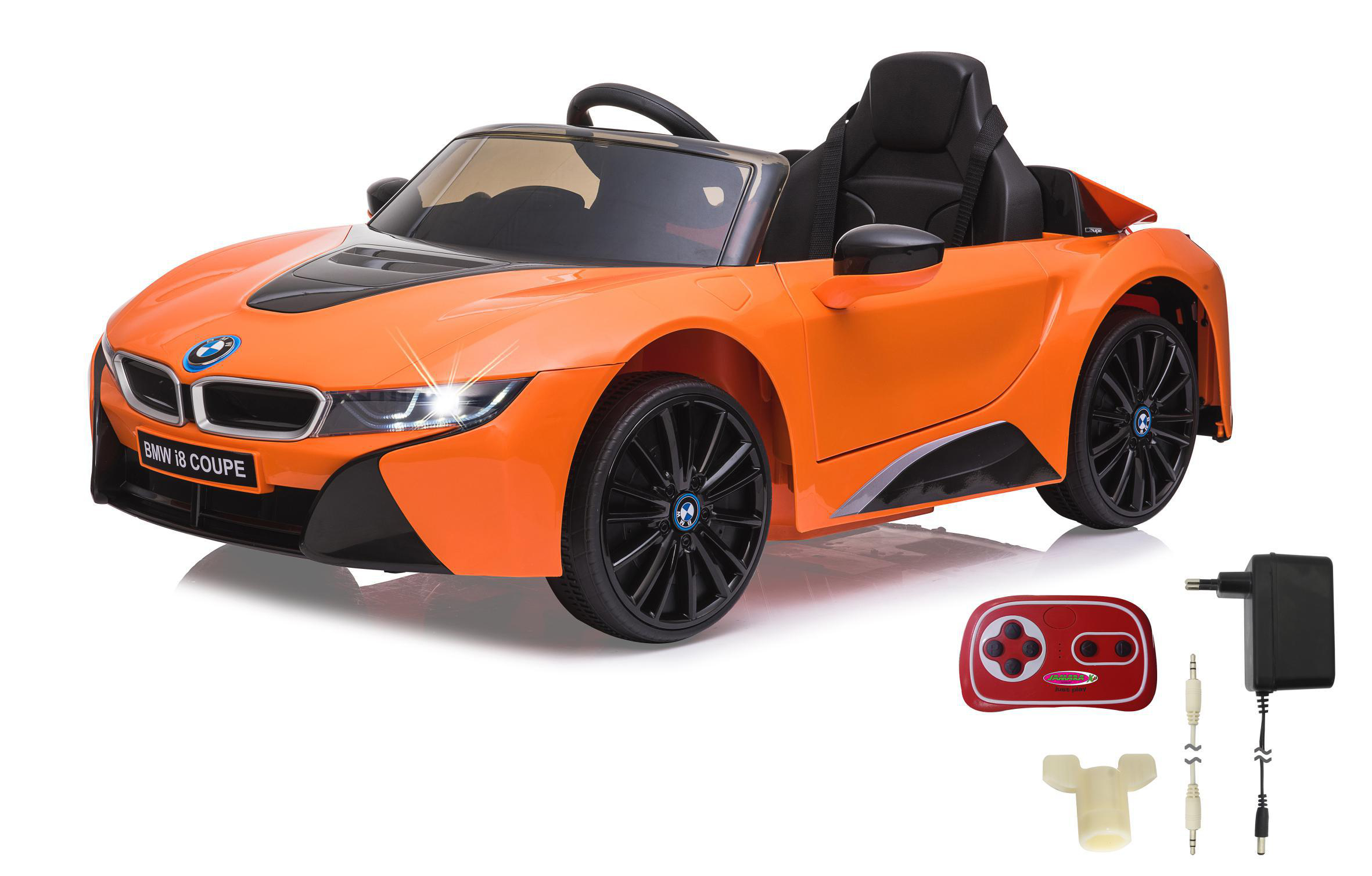 JAMARA Ride-on BMW I8 Coupe orange 12V 2,4GHz Ride-On Kinderfahrzeug, Orange