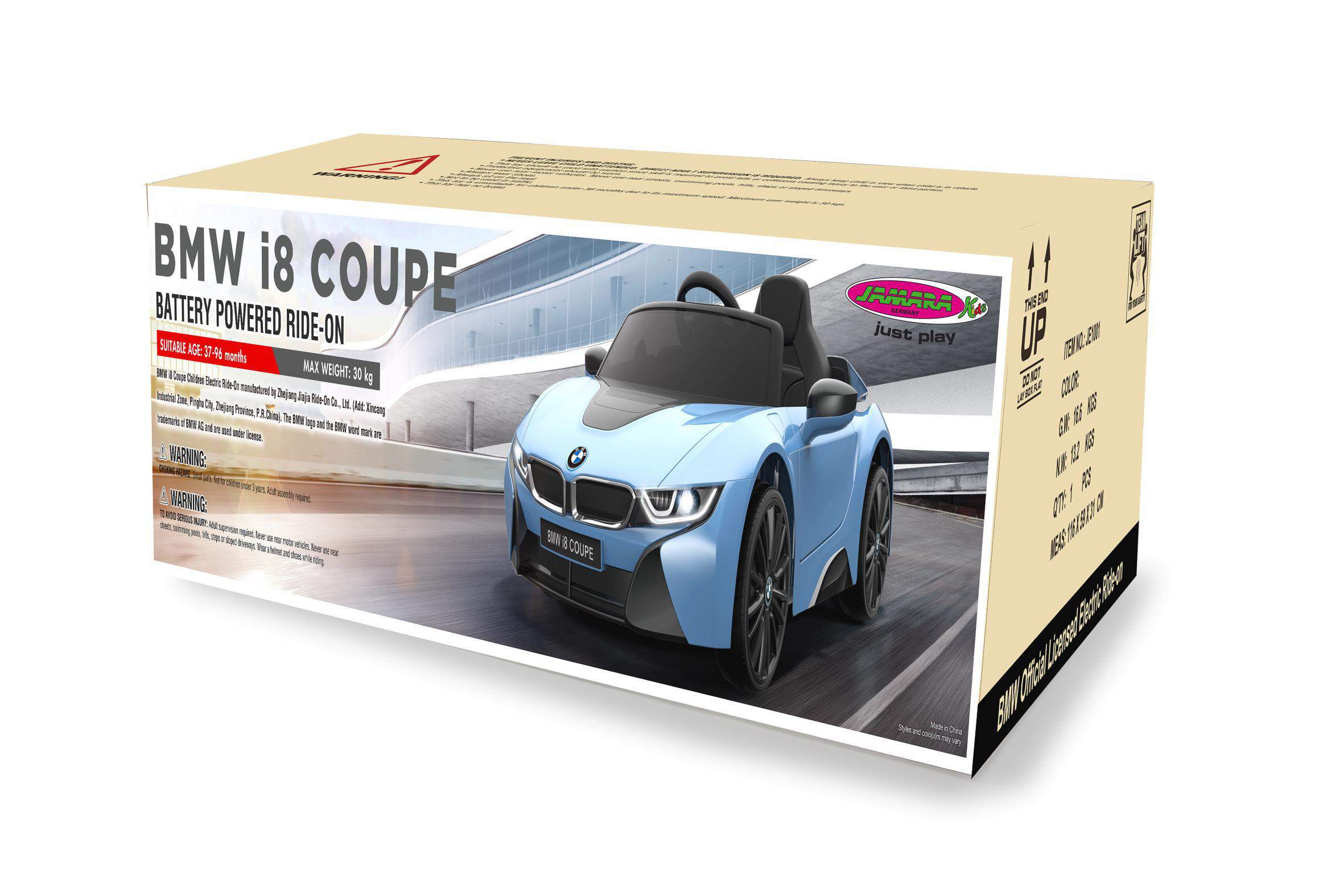 JAMARA Ride-on BMW I8 Coupe orange 12V 2,4GHz Ride-On Kinderfahrzeug, Orange