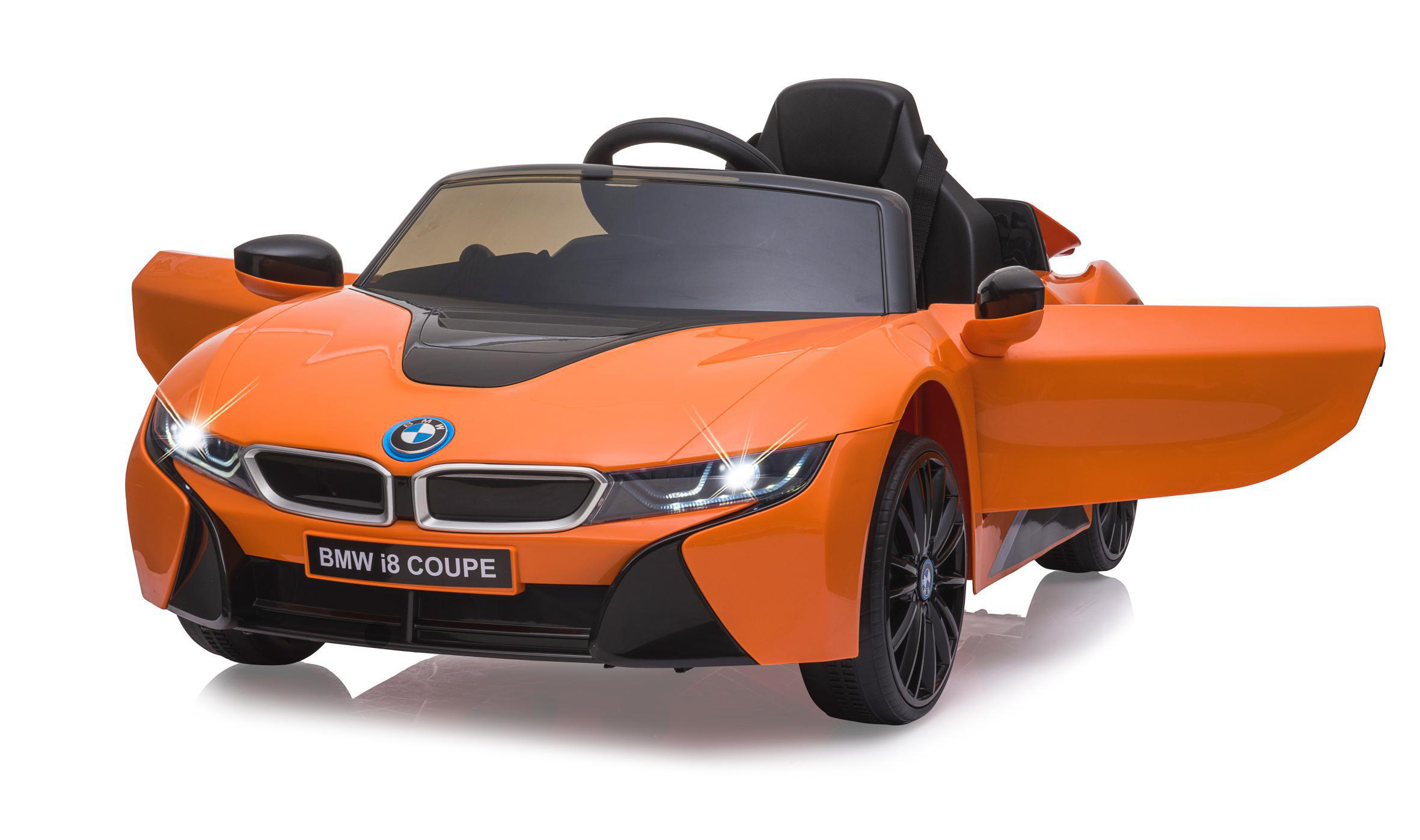 JAMARA Ride-on BMW I8 Coupe orange 12V 2,4GHz Ride-On Kinderfahrzeug, Orange