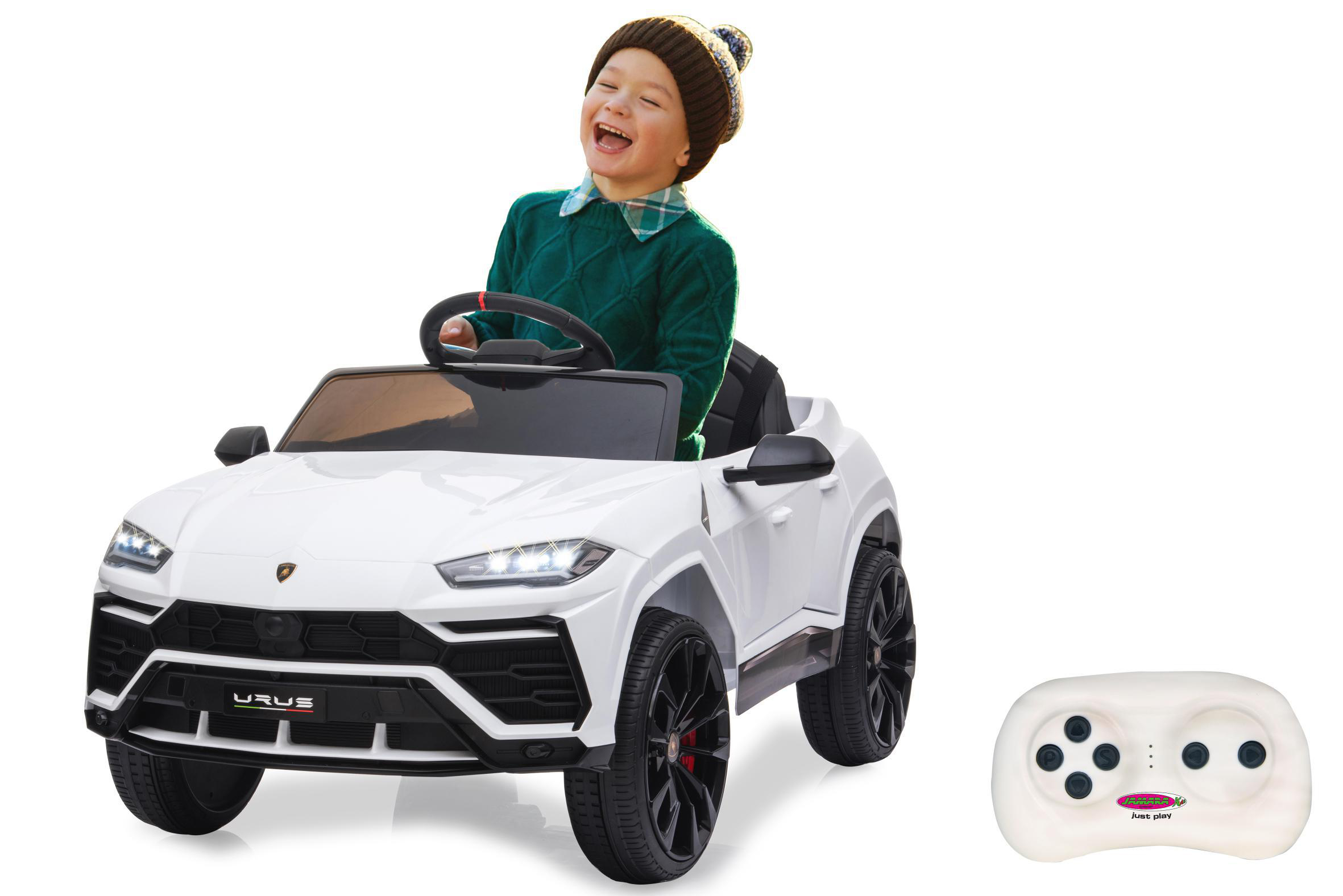 JAMARA Ride-on Lamborghini Urus weiß 2,4GHz 12V Ride-On Kinderfahrzeug, Weiss