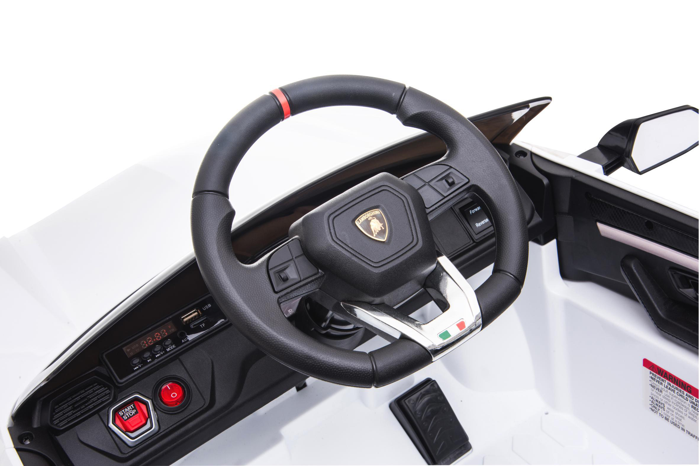 JAMARA Ride-on Lamborghini Urus weiß 2,4GHz 12V Ride-On Kinderfahrzeug, Weiss