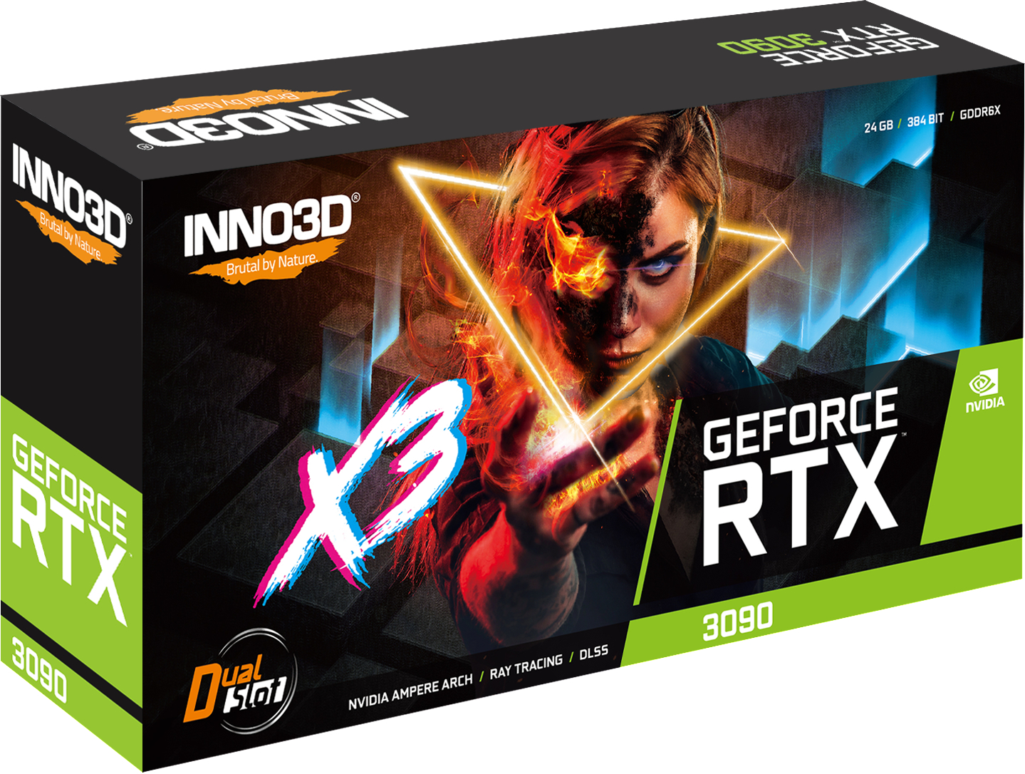 INNO3D 3090 GeForce X3 RTX™ 24GB (N30903-246X-1880VA44) (NVIDIA, Grafikkarte)