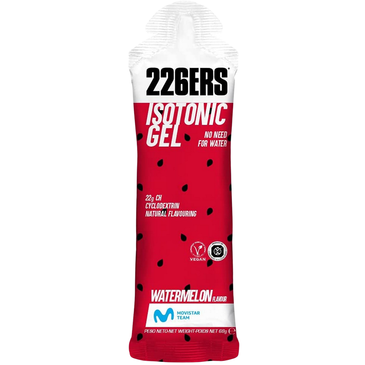 Gel 226ers Isotonic 68 hidratos de carbono ciclodextrina vegano sandía multicolor con como doping free para y 1