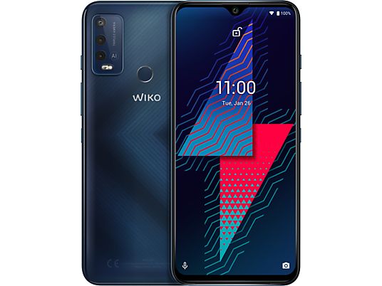 WIKO POTENZA U30 - Smartphone (6.82 ", 64 GB, Blu carbonio)