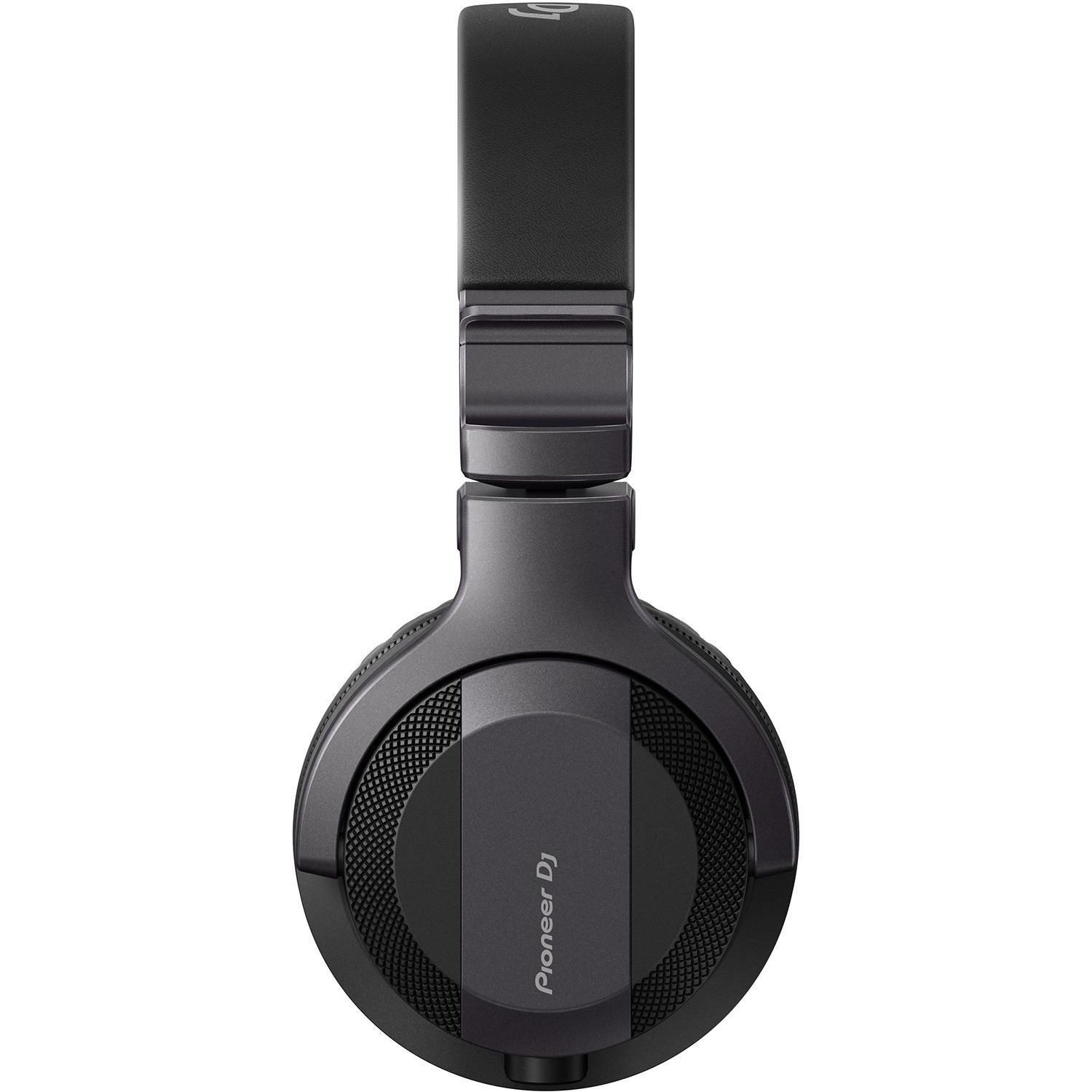 Schwarze Pioneer DJ Kopfhörer, Vorderansicht.