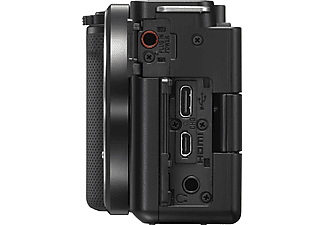 SONY Systemkamera Alpha ZV-E10 Gehäuse, 24.2 MP, APS-C, 4K30p, 11 B/s, 3 Zoll Touch LCD, Schwarz