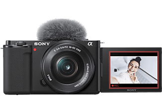 SONY ZV-E10 Body + E PZ 16-50 mm F3.5-5.6 OSS - Systemkamera Schwarz