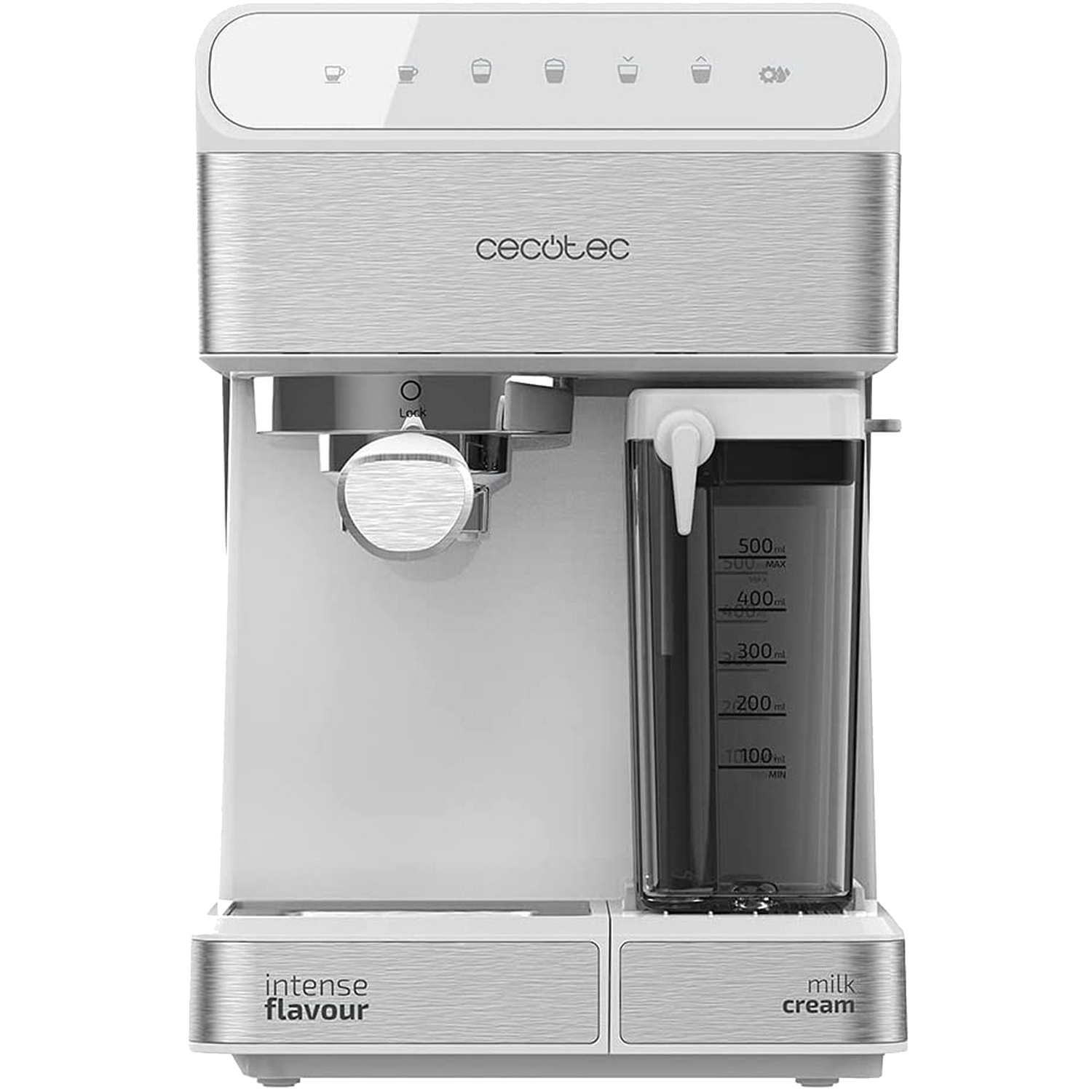 Cecotec Power Instantccino 20 touch serie bianca cafetera express bares 1350 w acero inoxidable blanca leche independiente combinada 14 2 tazas semiautomatica capacidad 14l 6