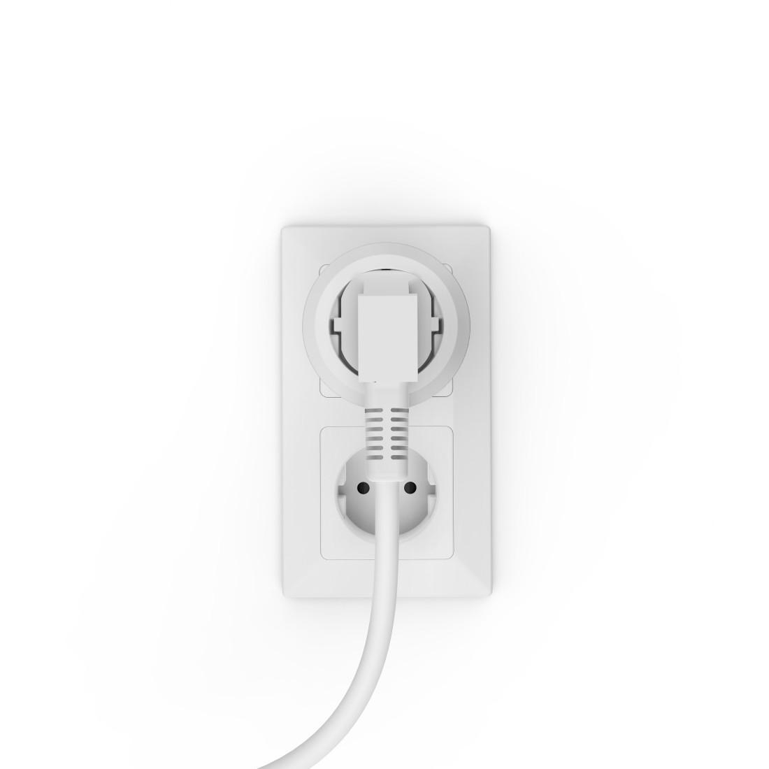 HAMA WLAN-Steckdose "Basic", ohne Hub, für Sprach- u. App-Steuerung, 2.300W, 10A