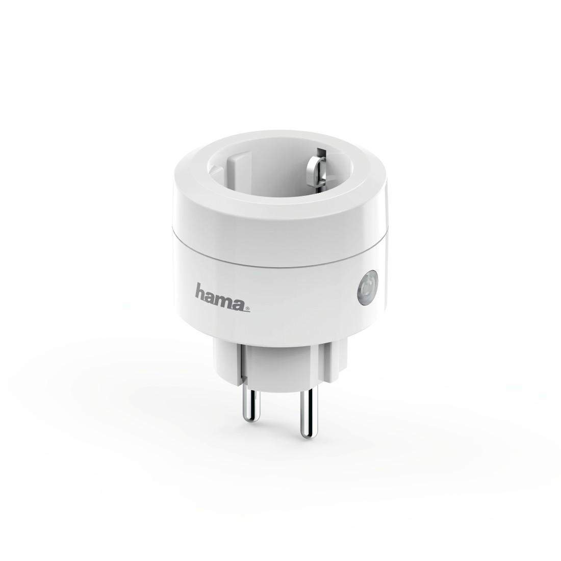 HAMA WLAN-Steckdose "Basic", ohne Hub, für Sprach- u. App-Steuerung, 2.300W, 10A