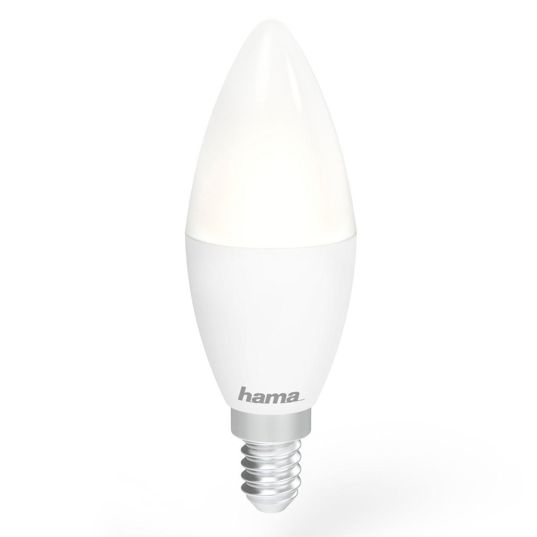 HAMA 4er Pack, E14, 5.5 Tageslicht Lampe WLAN-LED bis W, Warmweiß