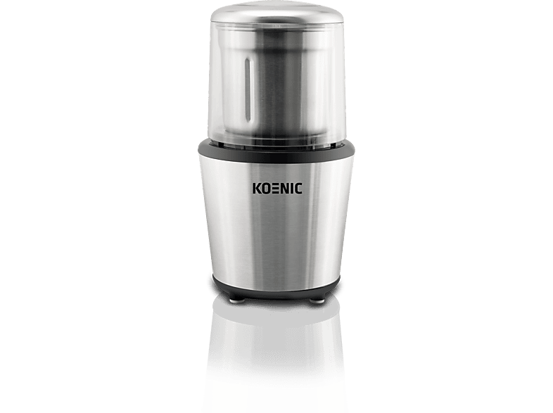 Molinillo de café - KOENIC KCH 2021, 200 W, 120g capacidad, Acero inoxidable