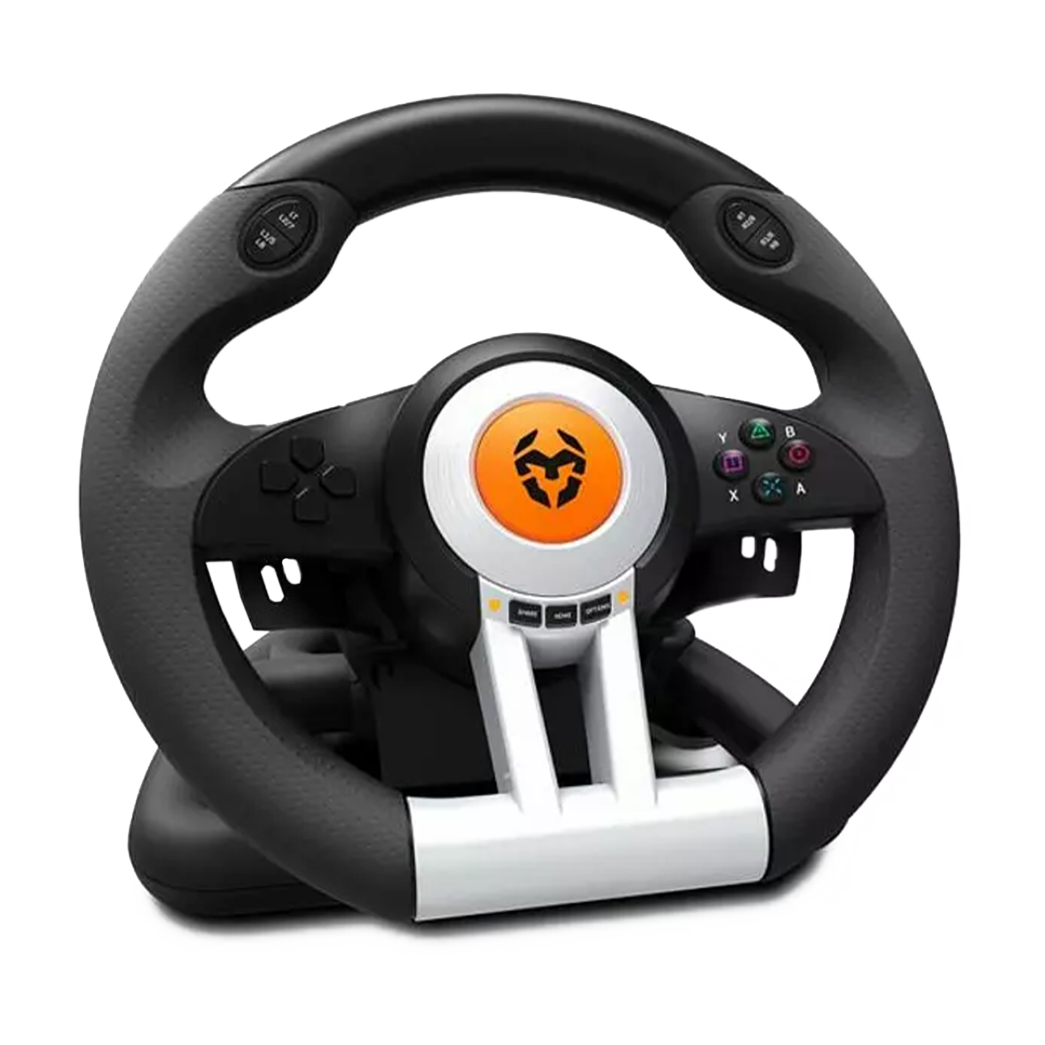 Volante - Krom K-Wheel, Juego de volante y pedales, PC/PS3/PS4/Xbox One