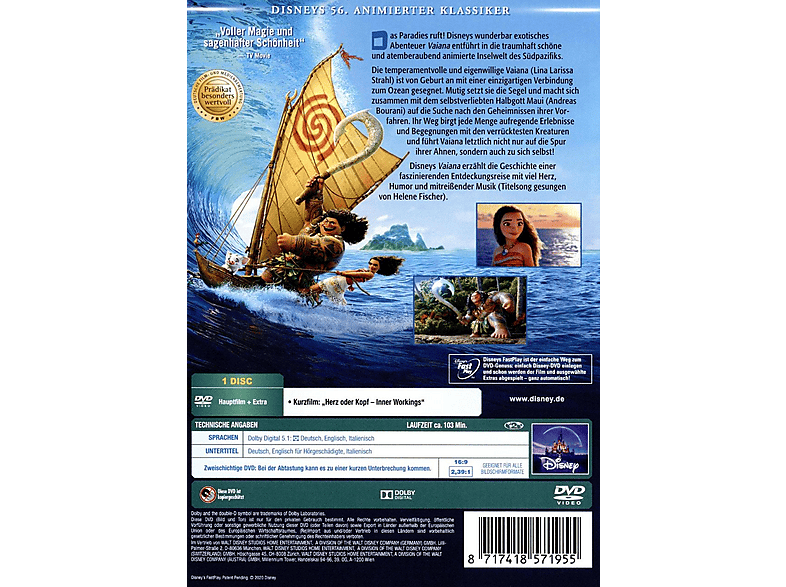 Vaiana DVD