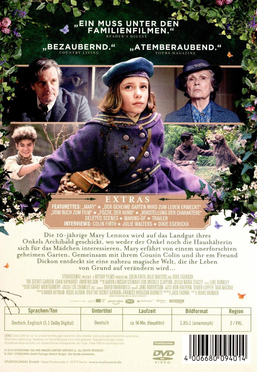 DVD-Cover eines Films mit einem Mädchen und Erwachsenen, Text über den Film und die Schauspieler.