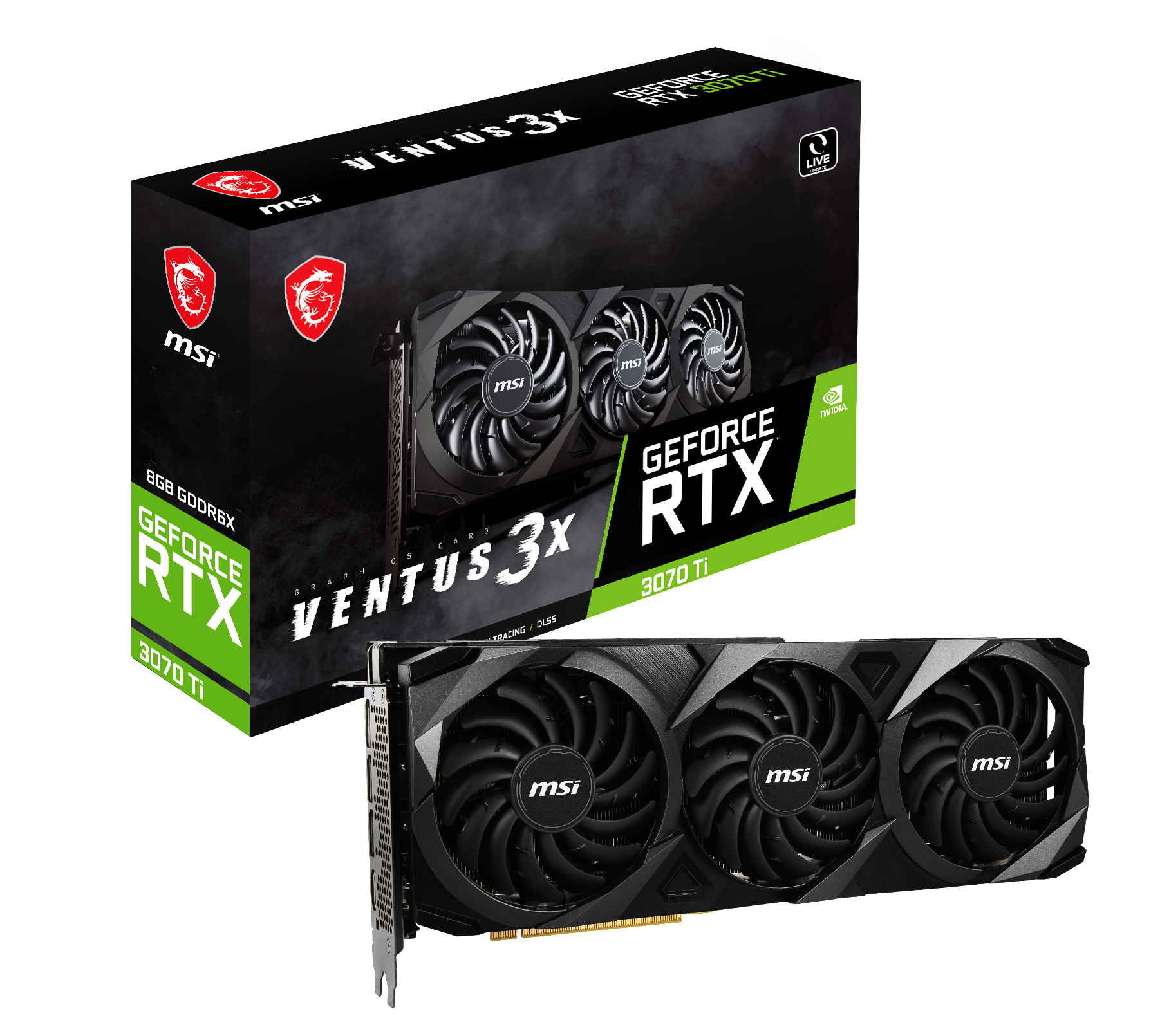 MSI GeForce RTX™ 3070 Ti VENTUS 3X 8GB (V505-024R) (NVIDIA, Grafikkarte)