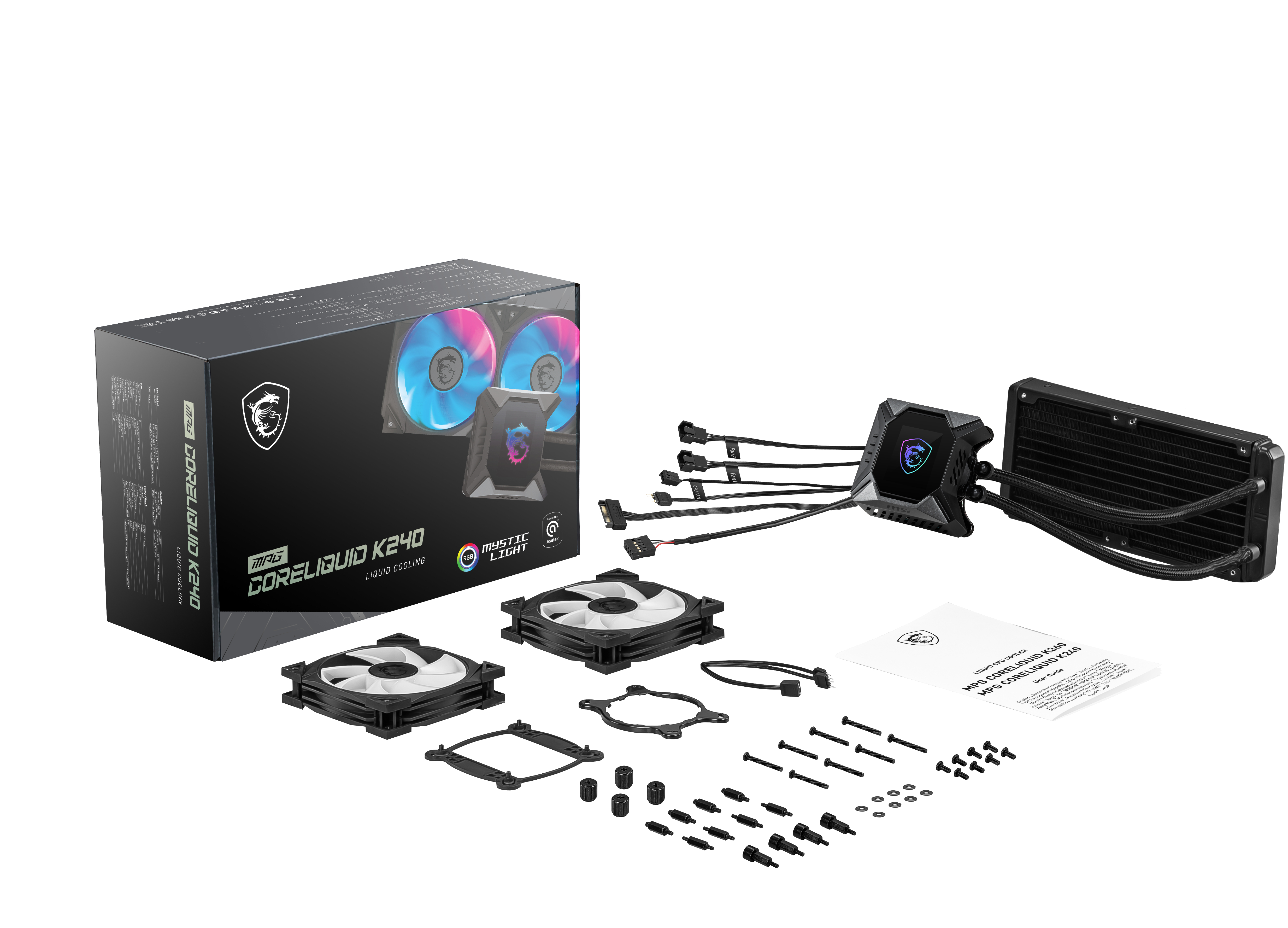 MSI 9S6-6A0311-011 MPG CORELIQUID K240 CPU Wasserkühlung, Schwarz
