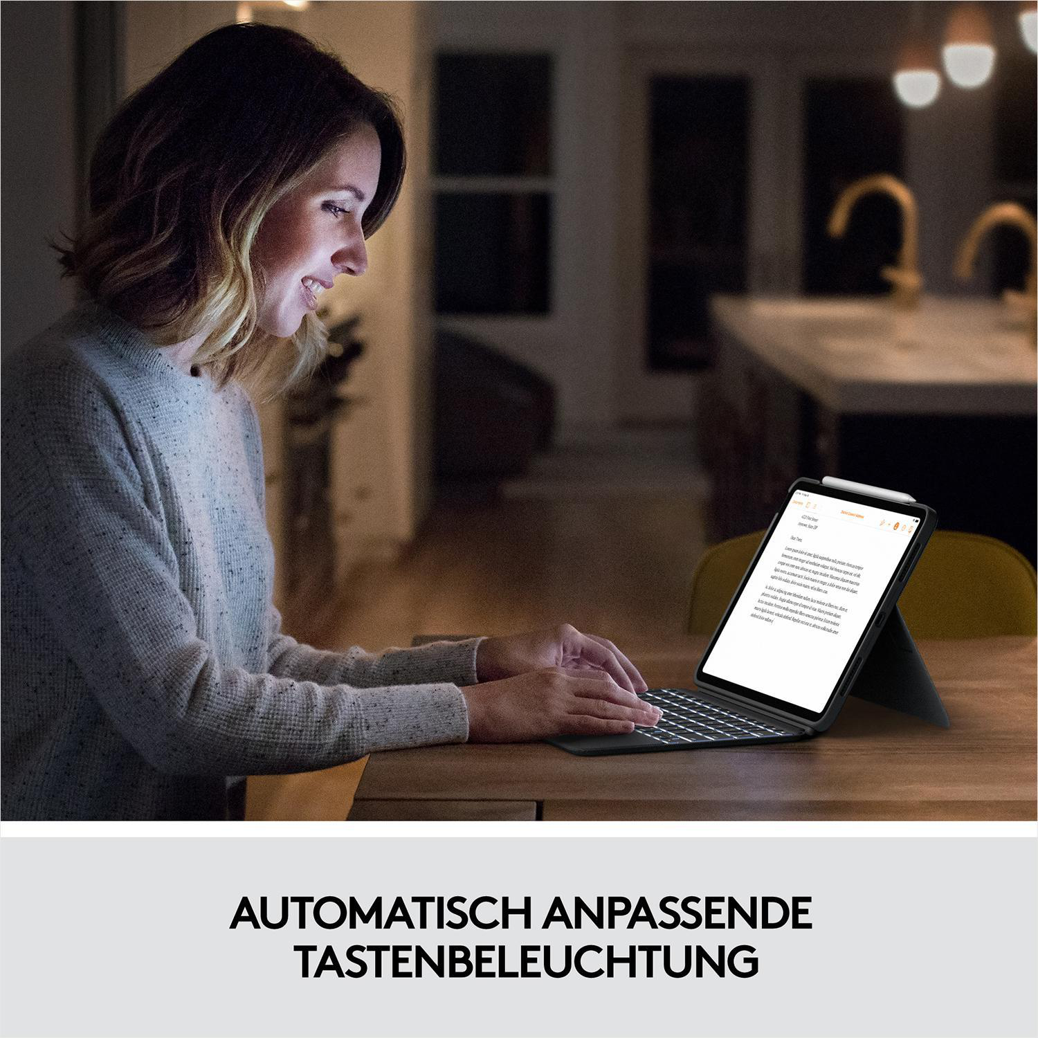 LOGITECH Combo Touch iPad Air Tastatur-Hülle | MediaMarkt