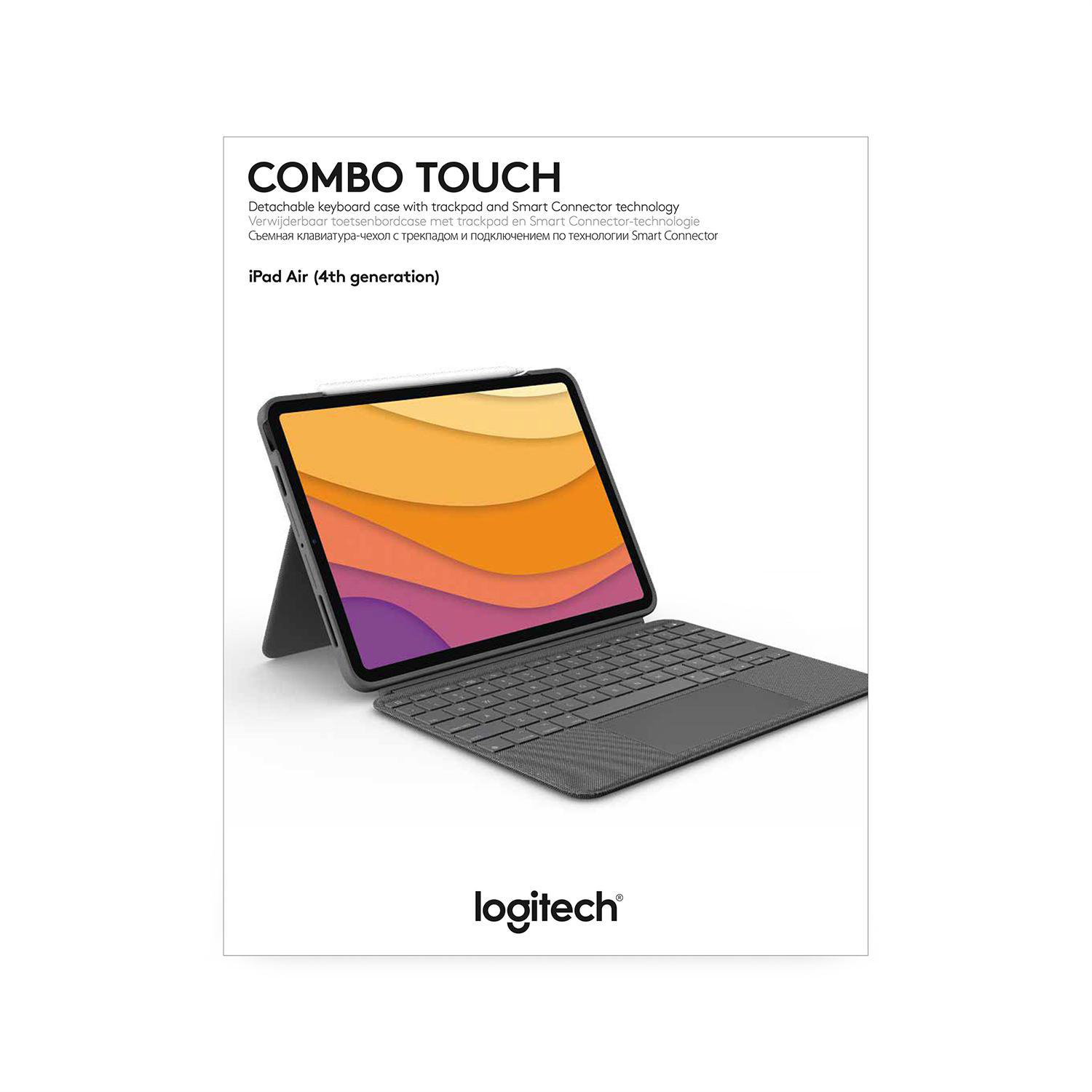 iPad Tastatur-Hülle Touch 5. (4., Air 2022) 2020, Gen Combo Grau - LOGITECH