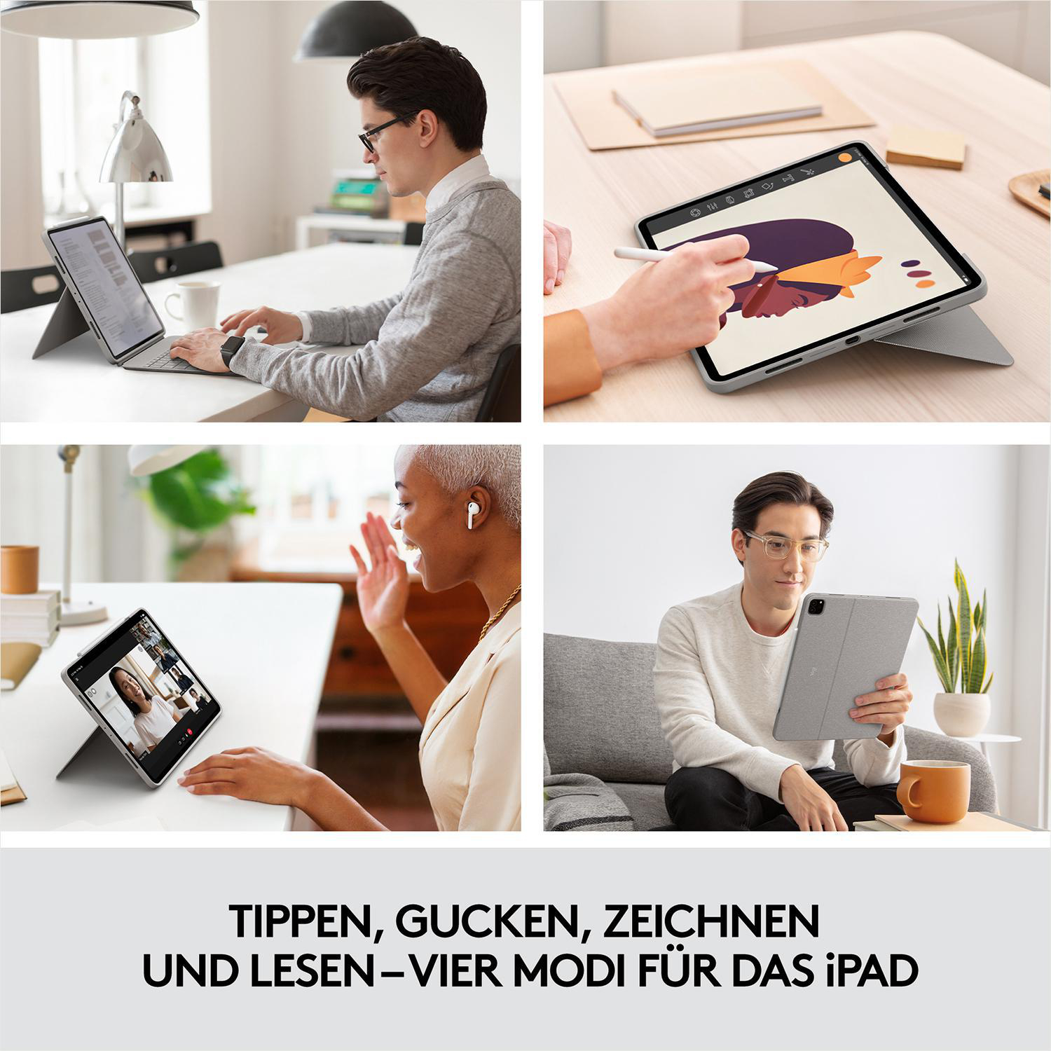 LOGITECH Combo Touch für iPad Pro 12.9“ (5. und 6. Generation 