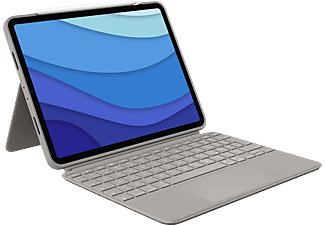 LOGITECH Combo Touch iPad Pro 11" (1., 2., 3. Gen - 2018, 2020, 2021) Tastatur-Hülle Sand