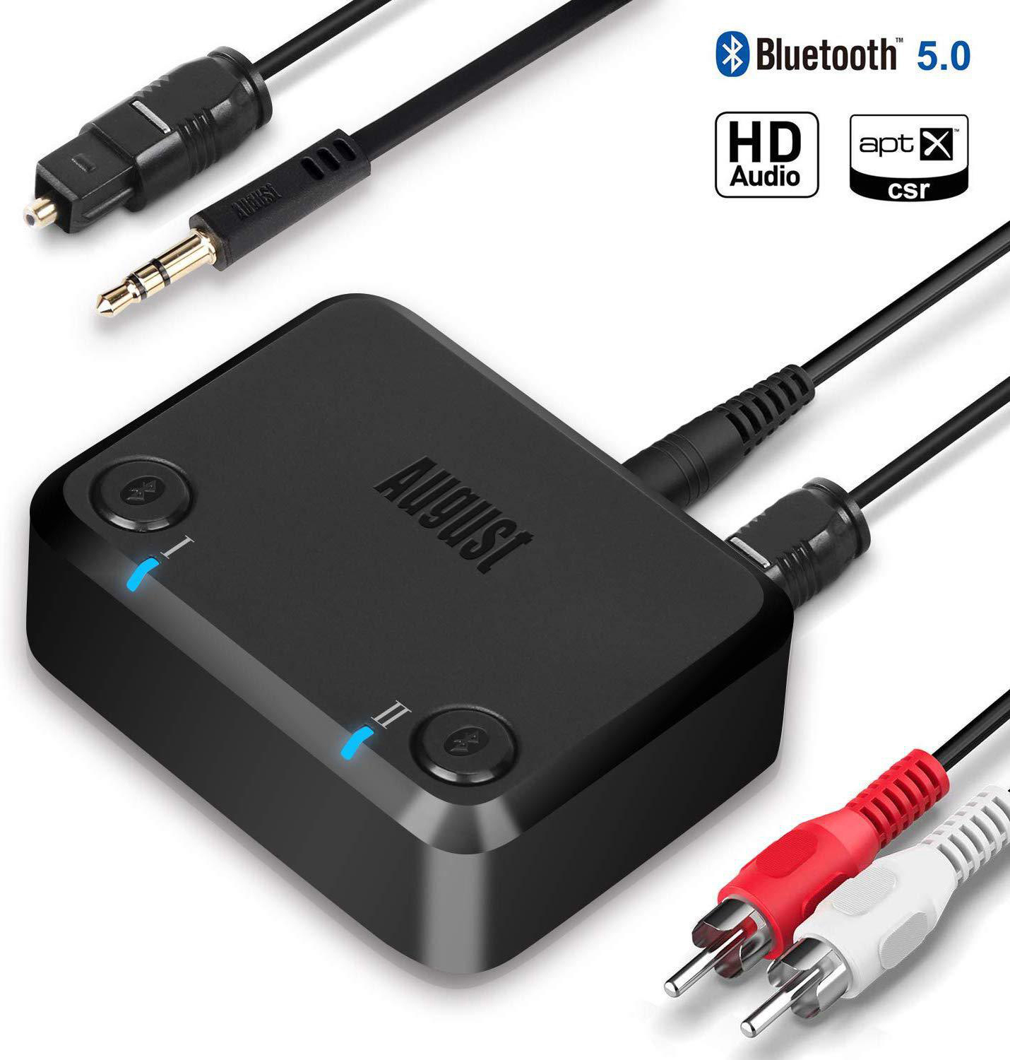AUGUST Soundübertrager Bluetooth für TV MR270HD Dual Transmitter